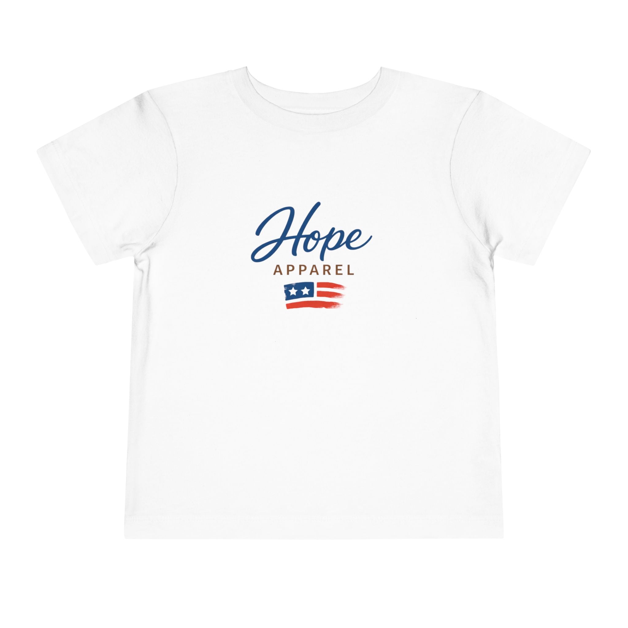 Hope Apparel Flag Graphic Toddler Tee | Patriotic Stars Stripes