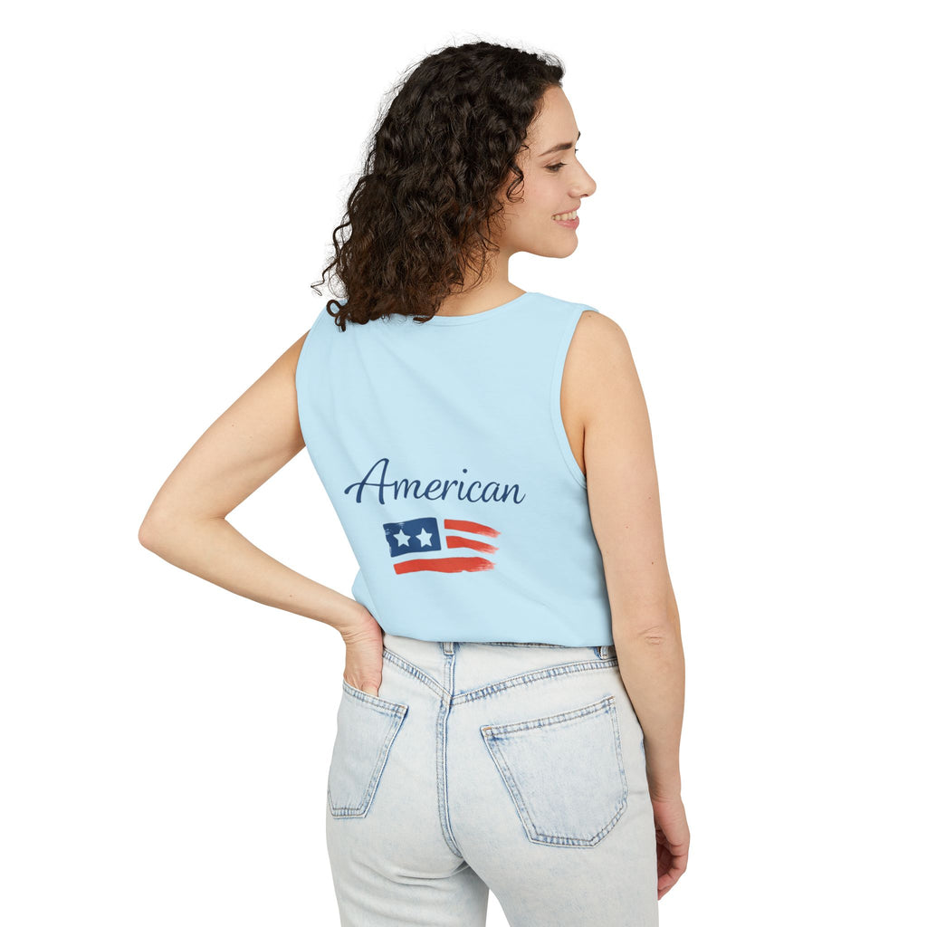 American Flag Brushstroke Tank Top | Hope Patriotic