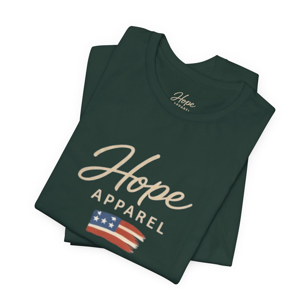 Hope Patriotic Flag Tee | Dark Colors, American Flag Design
