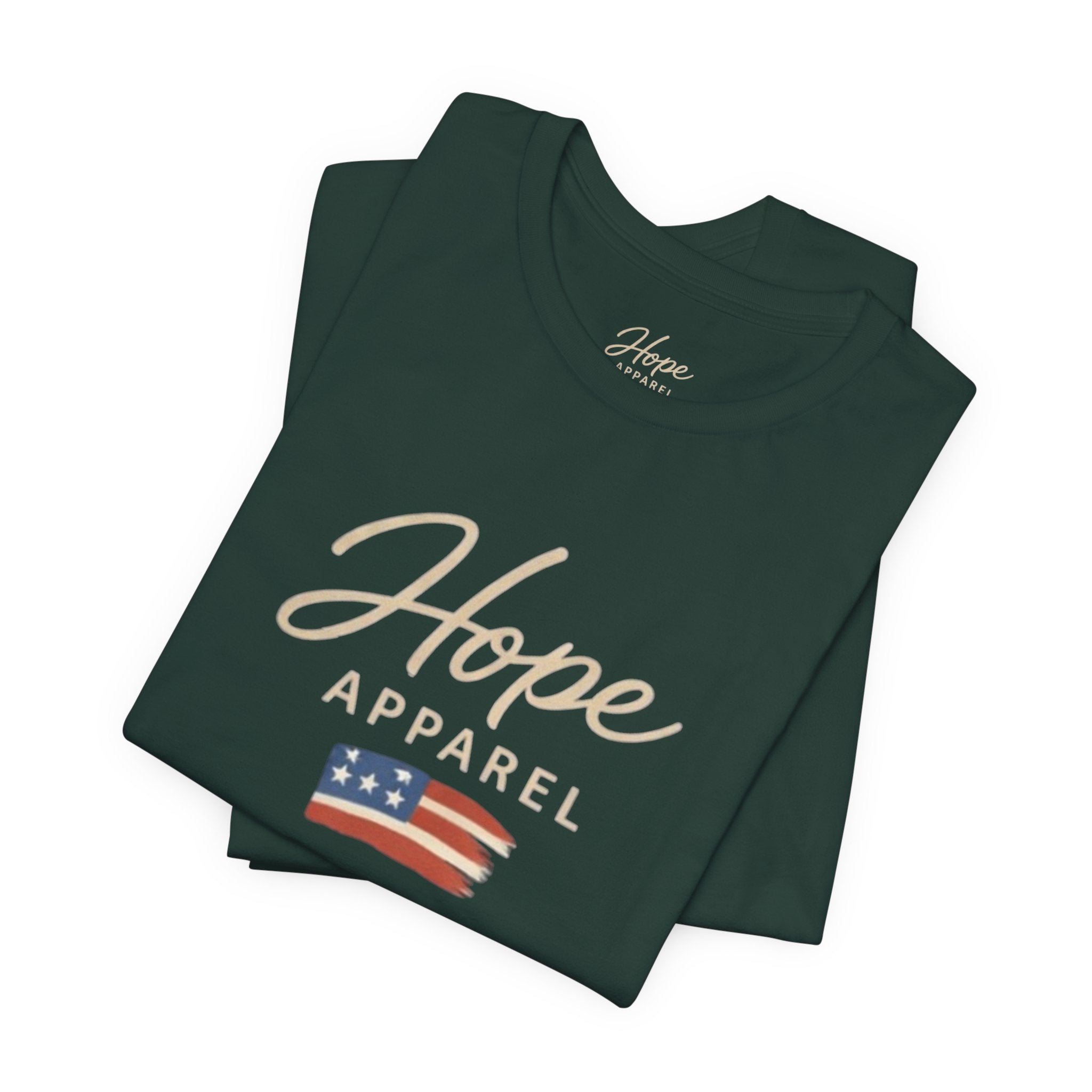 Hope Patriotic Flag Tee | Dark Colors, American Flag Design