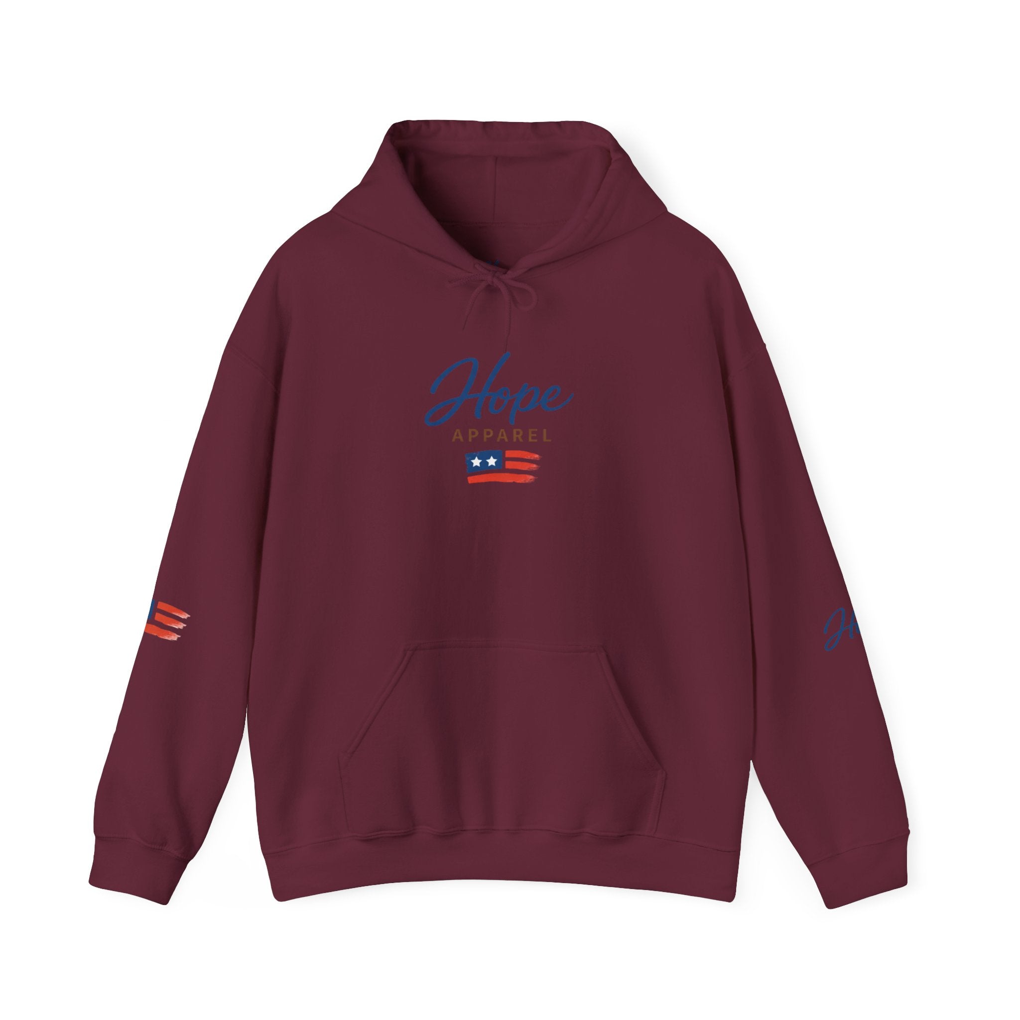 Hope Apparel Patriotic Hoodie — "For Every Kind of American" Flag Design