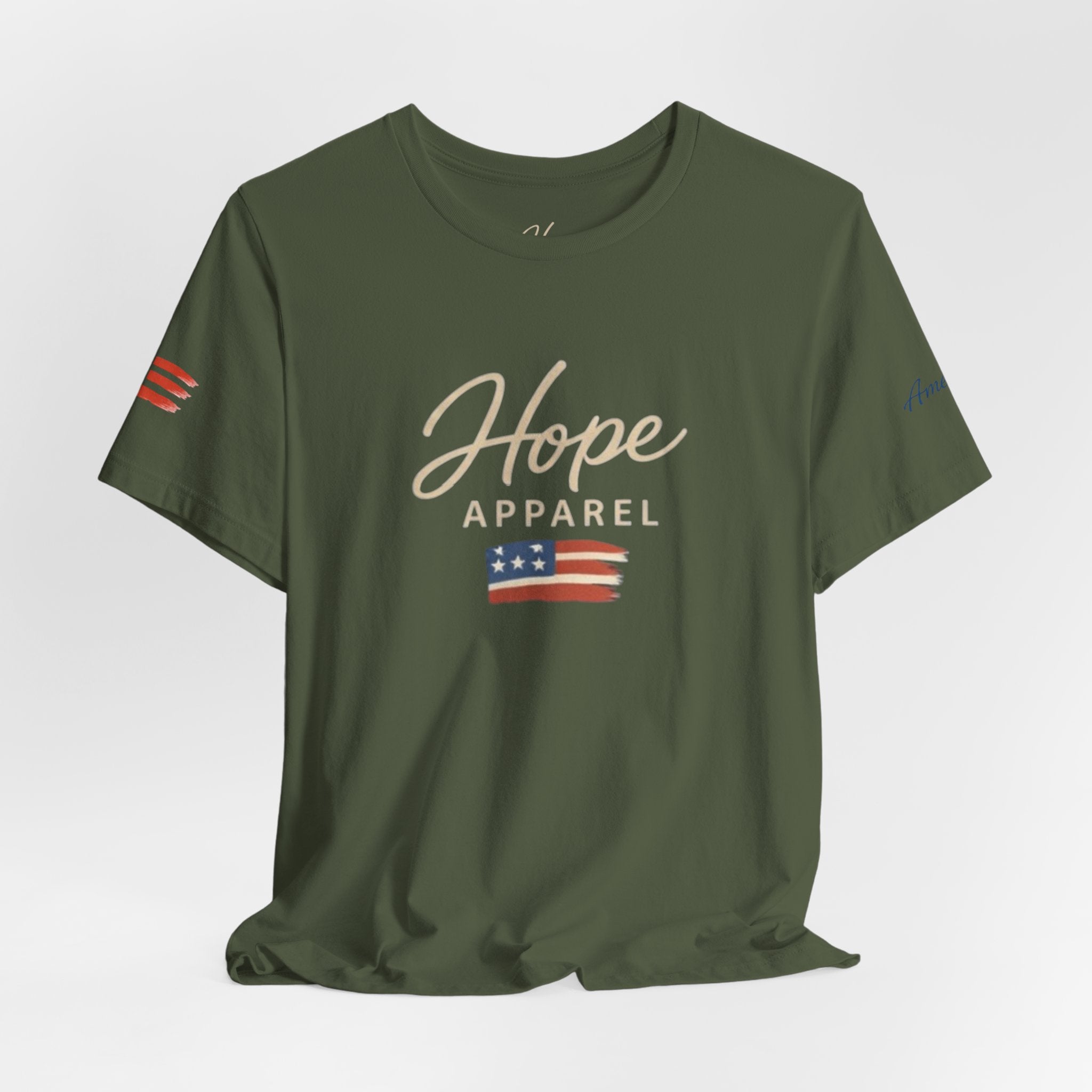 Hope Patriotic Flag Tee | Dark Colors, American Flag Design
