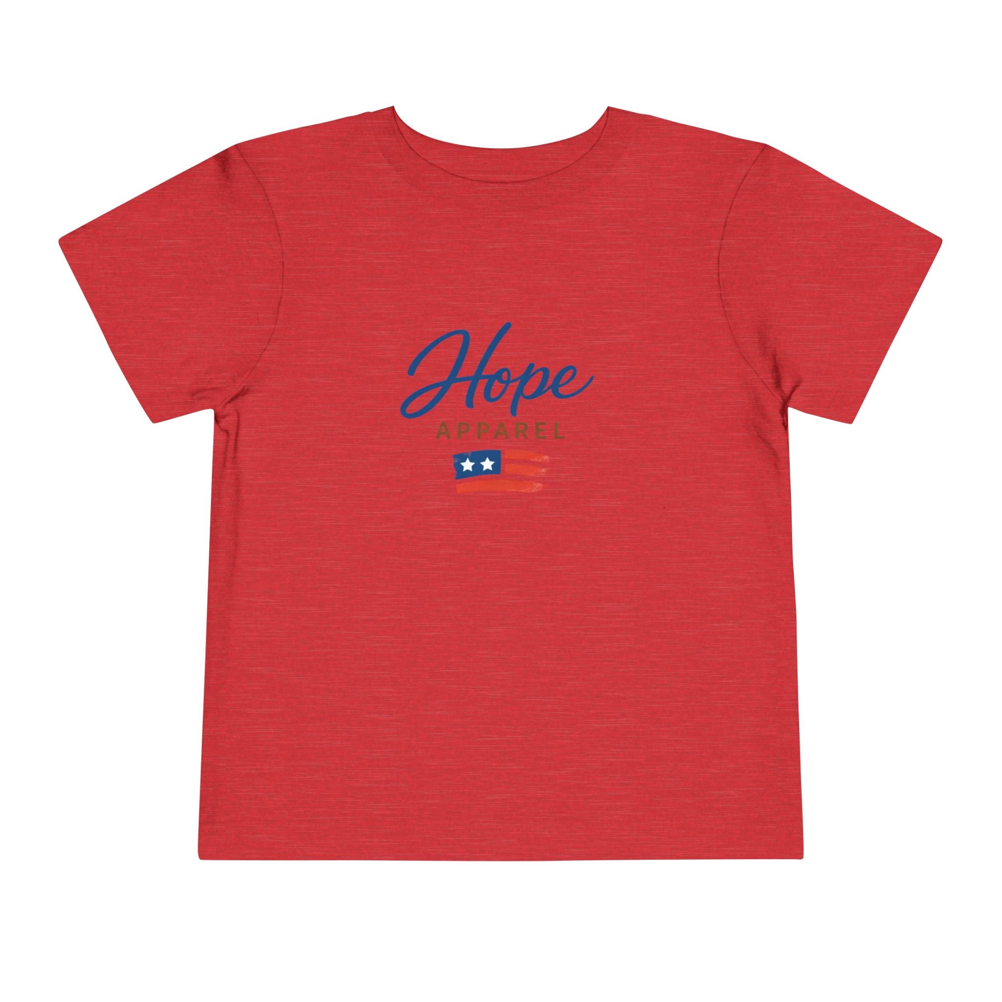 Hope Apparel Flag Graphic Toddler Tee | Patriotic Stars Stripes