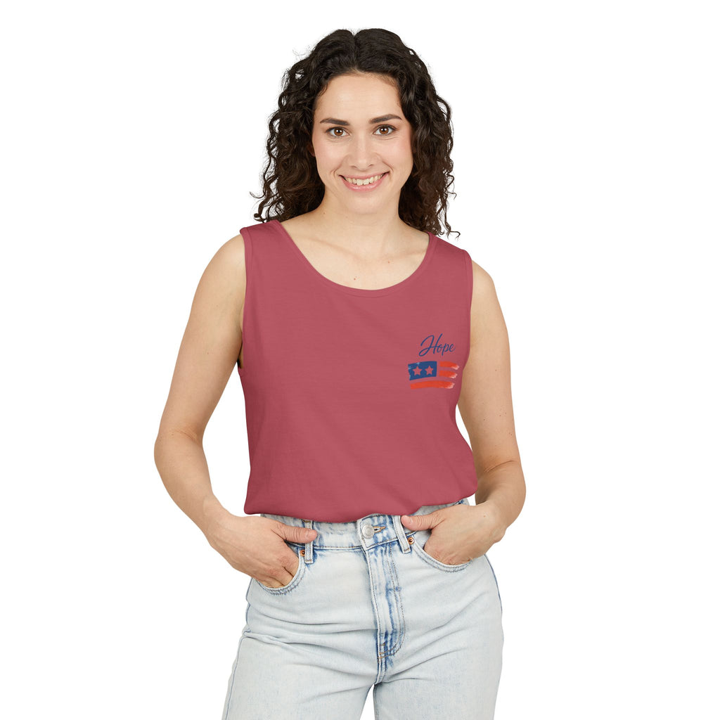 American Flag Brushstroke Tank Top | Hope Patriotic