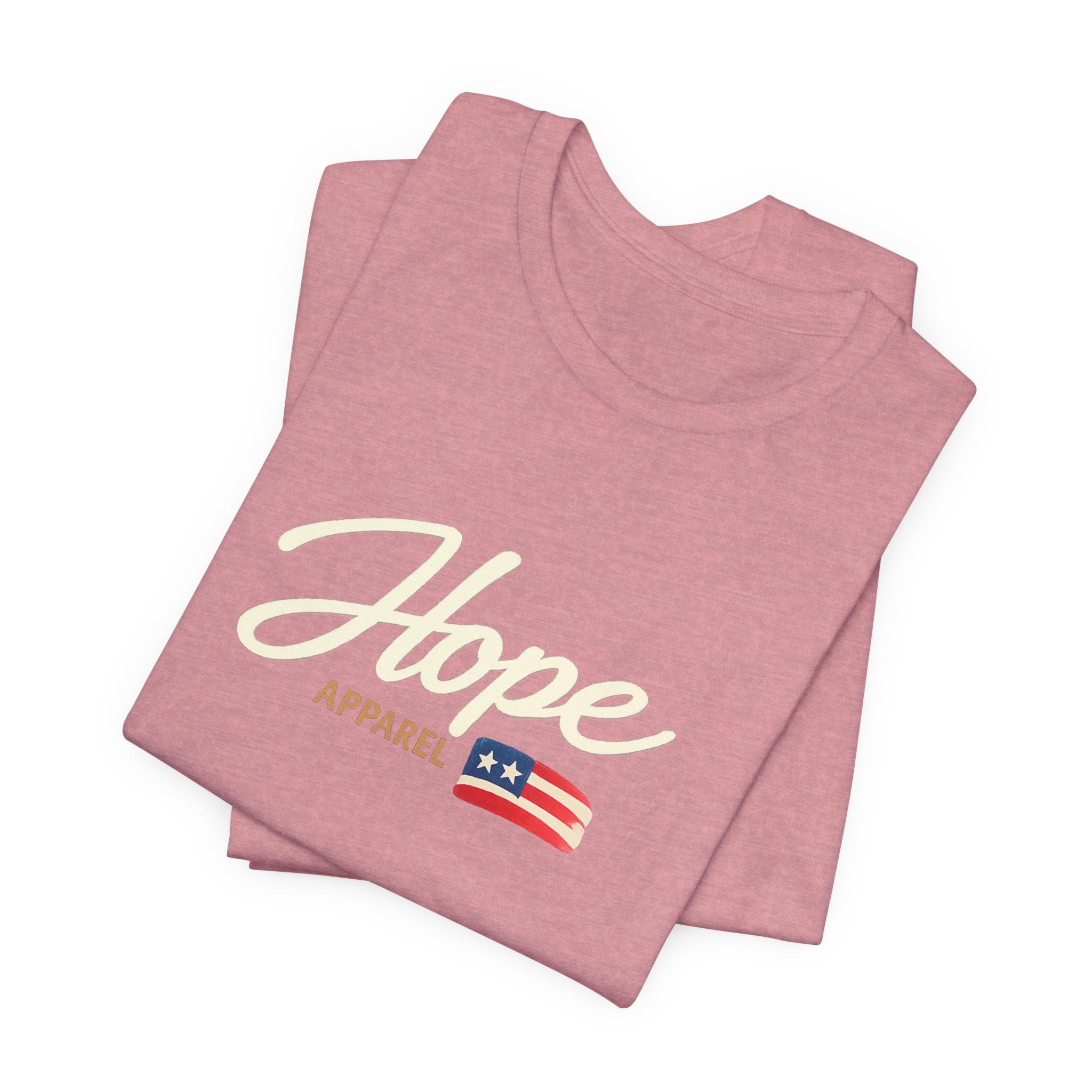 Hope Script Flag tee | American flag brushstroke design