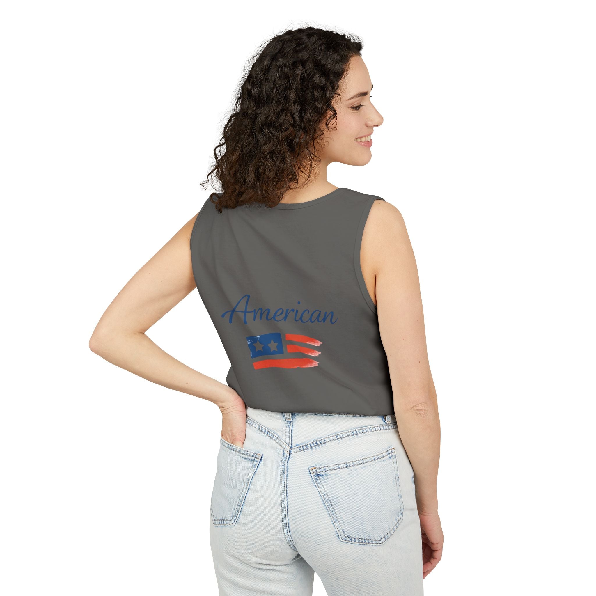 American Flag Brushstroke Tank Top | Hope Patriotic