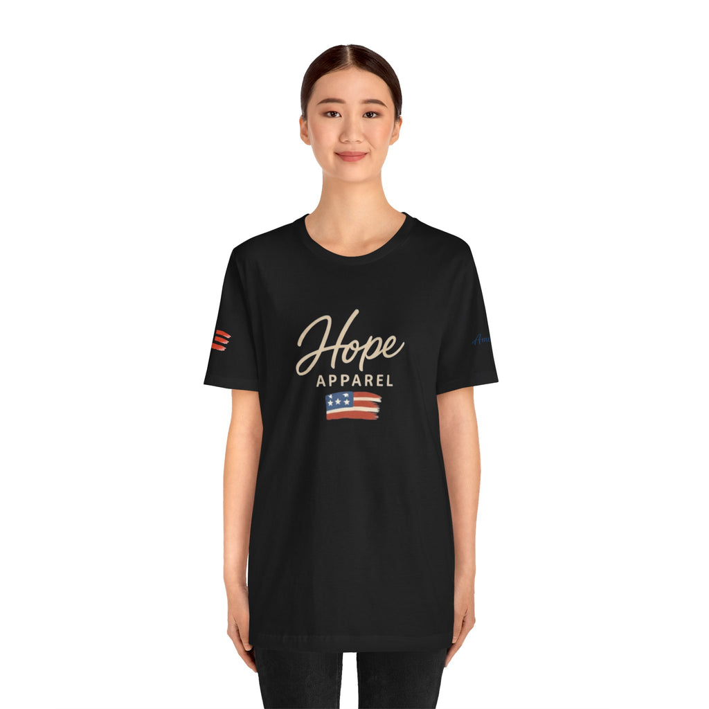 Hope Patriotic Flag Tee | Dark Colors, American Flag Design
