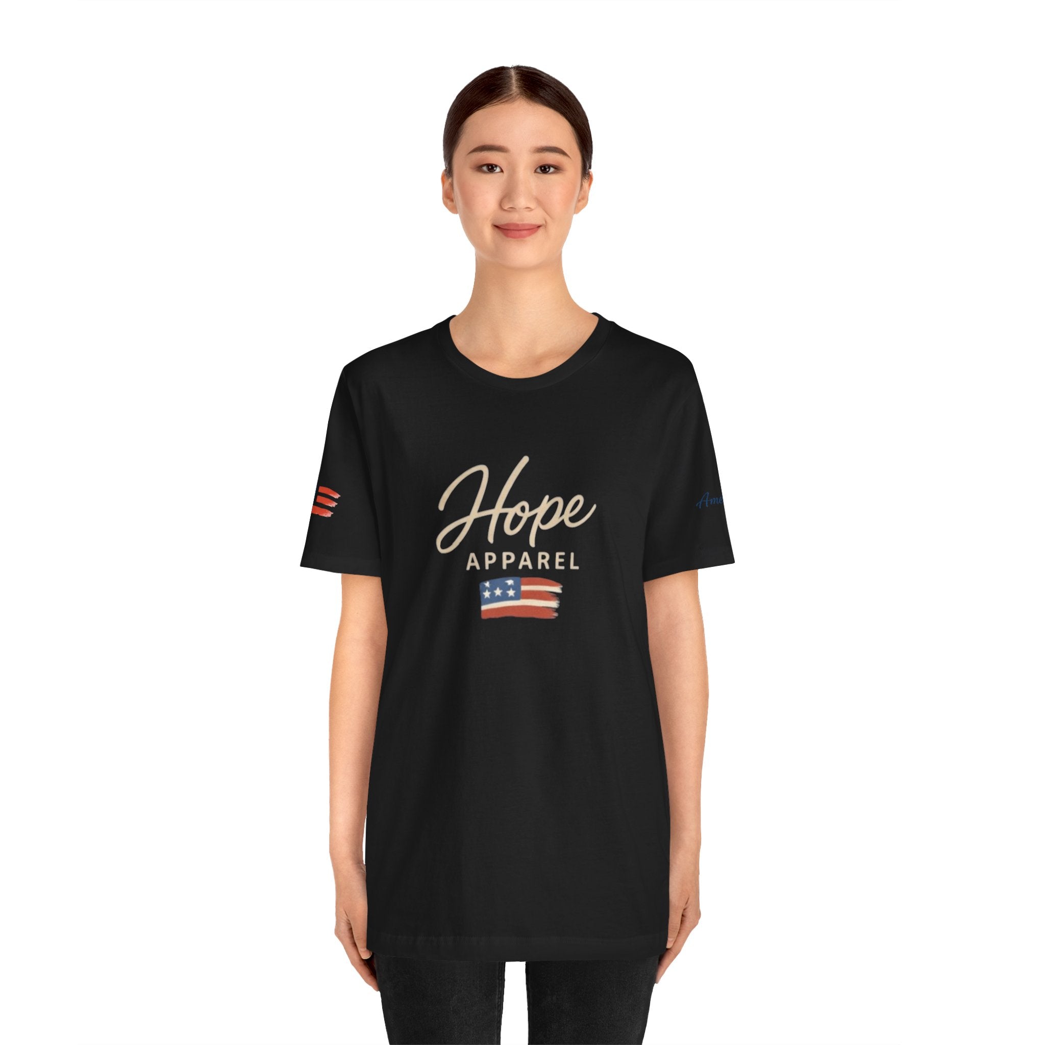 Hope Patriotic Flag Tee | Dark Colors, American Flag Design