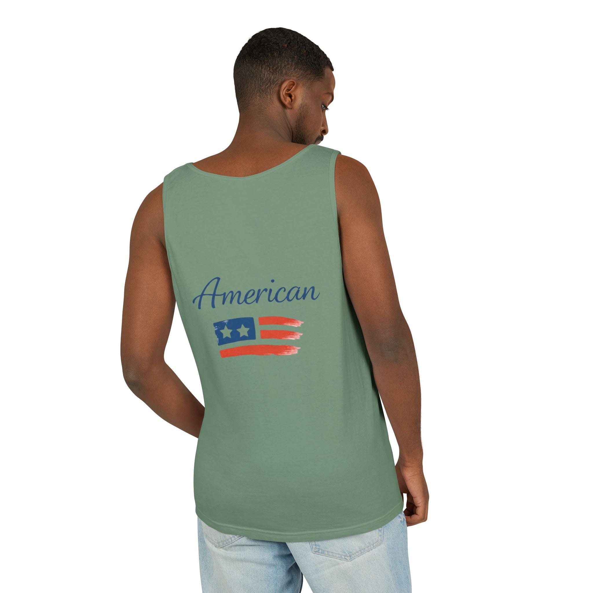 American Flag Brushstroke Tank Top | Hope Patriotic