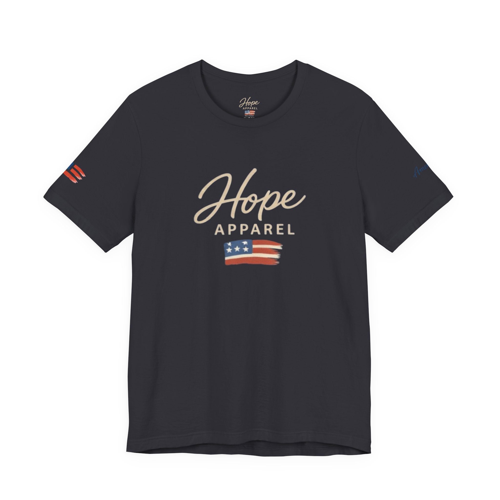 Hope Patriotic Flag Tee | Dark Colors, American Flag Design