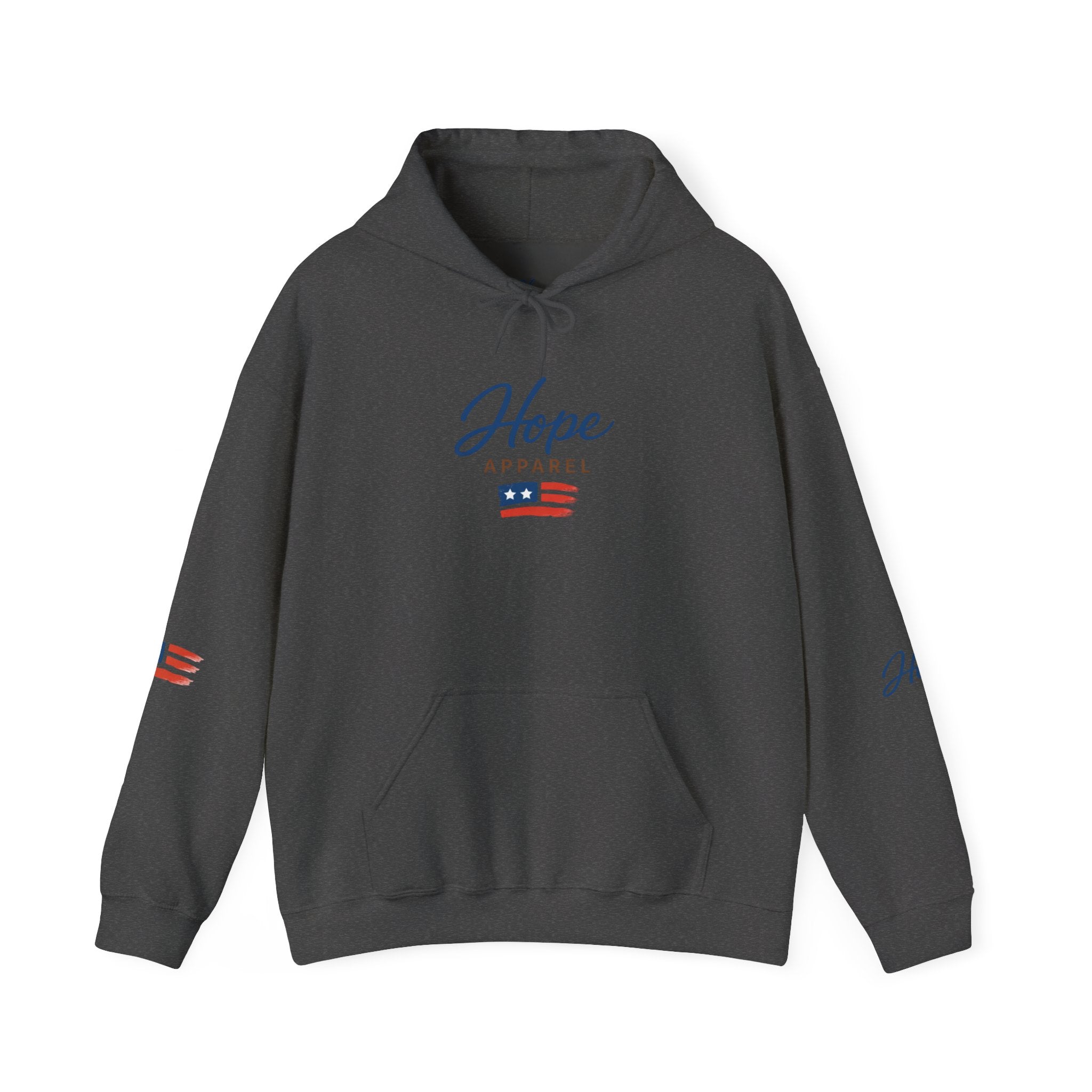 Hope Apparel Patriotic Hoodie — "For Every Kind of American" Flag Design