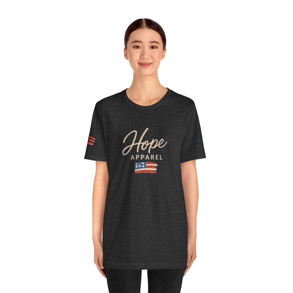 Hope Patriotic Flag Tee | Dark Colors, American Flag Design