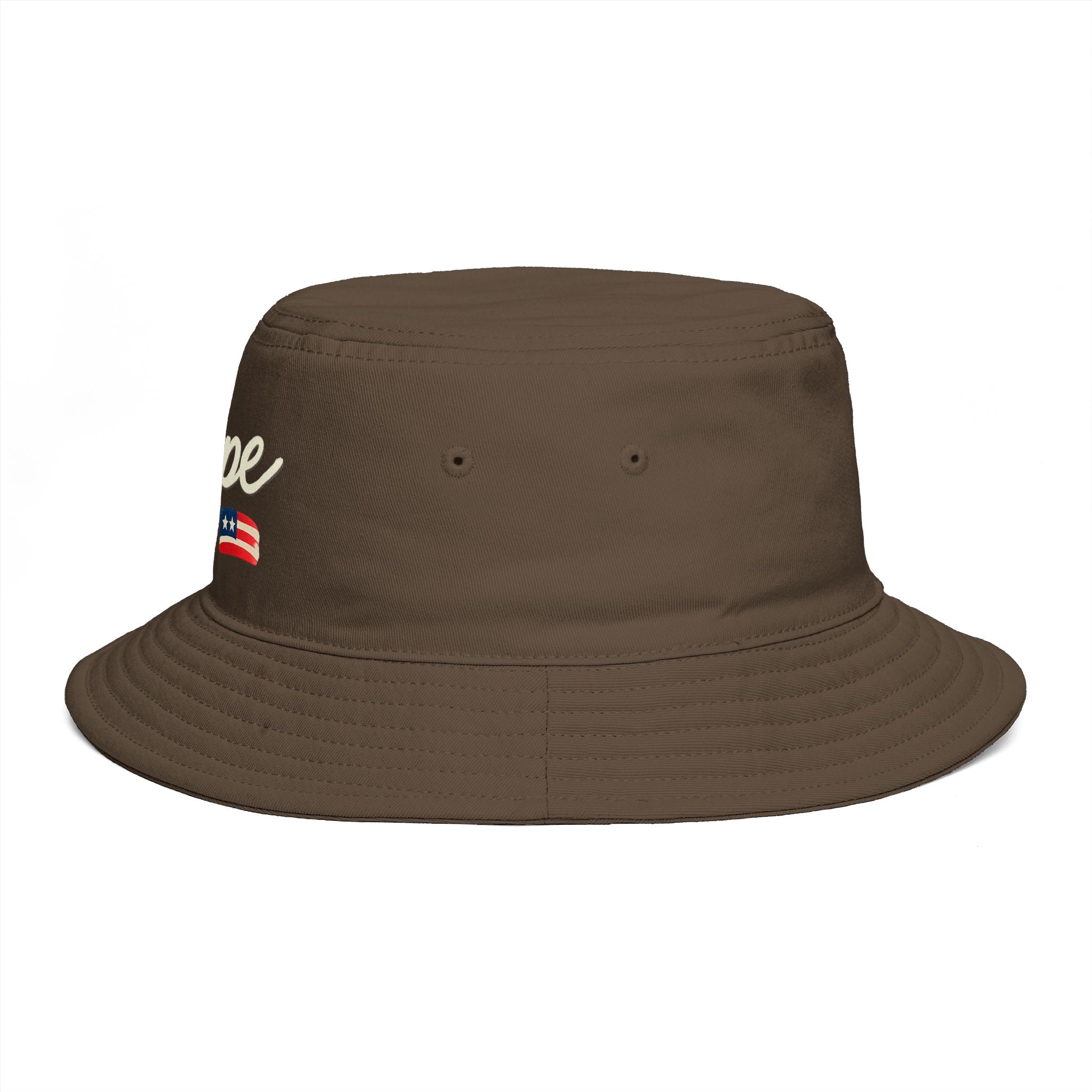 Hope Script with Flag Bucket Hat | Embroidered Logo