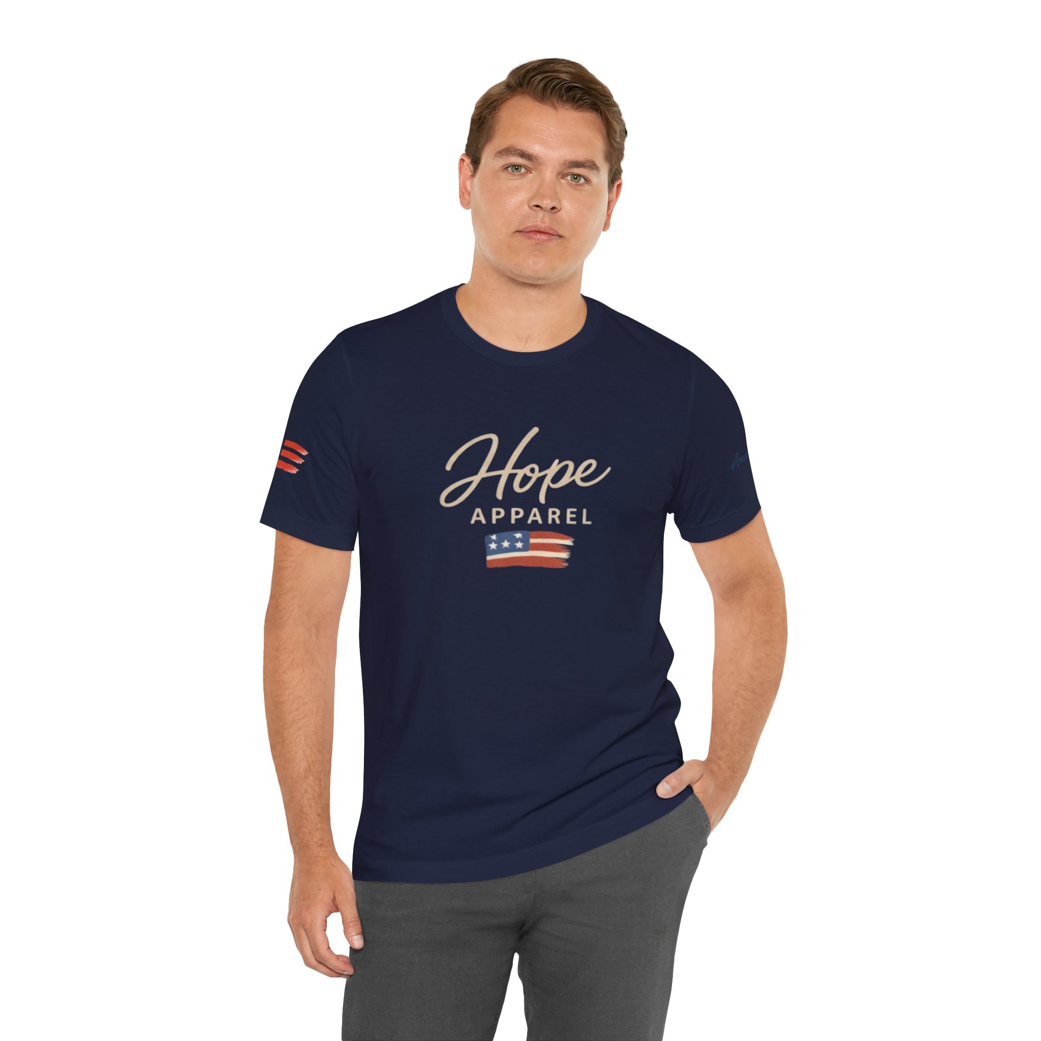 Hope Patriotic Flag Tee | Dark Colors, American Flag Design