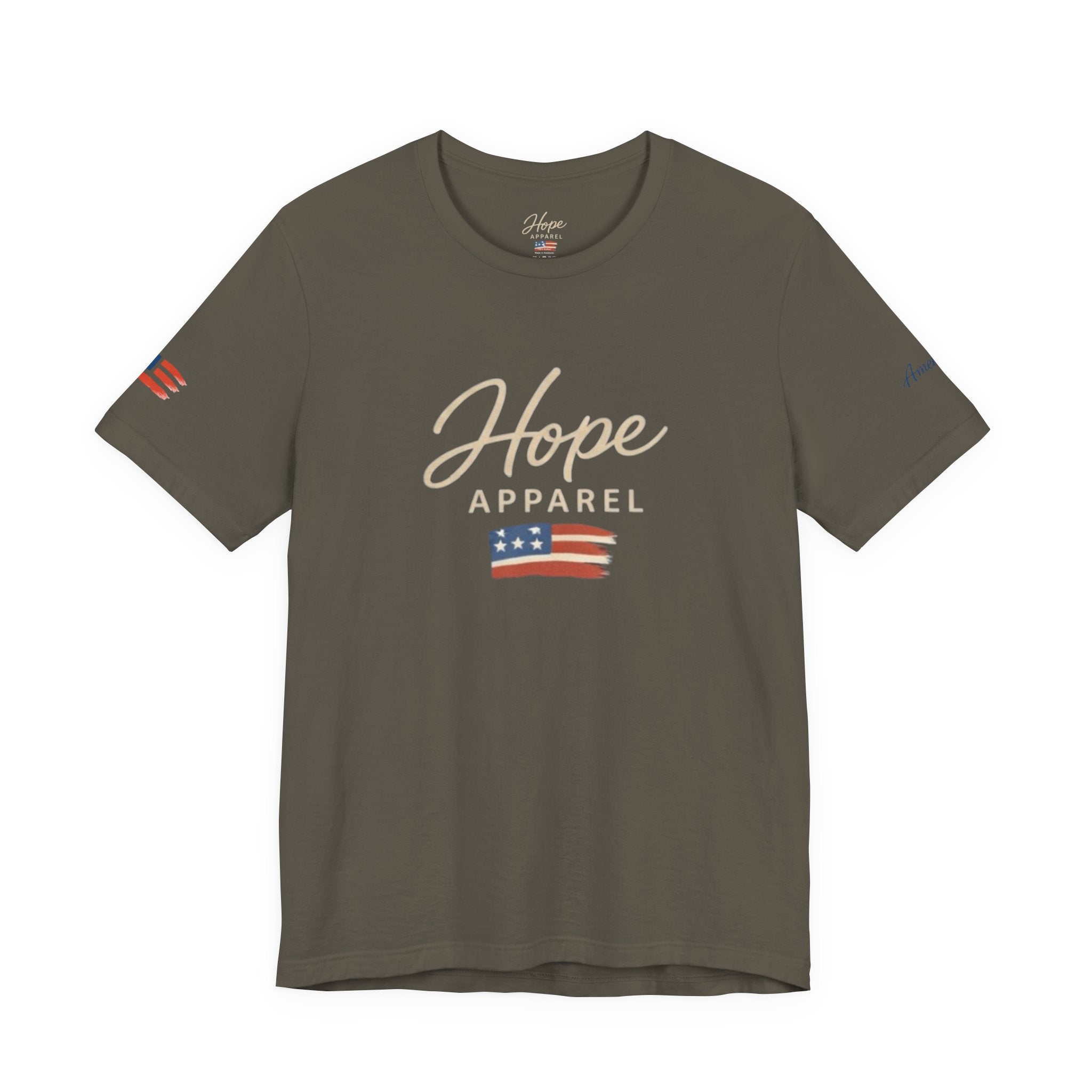 Hope Patriotic Flag Tee | Dark Colors, American Flag Design