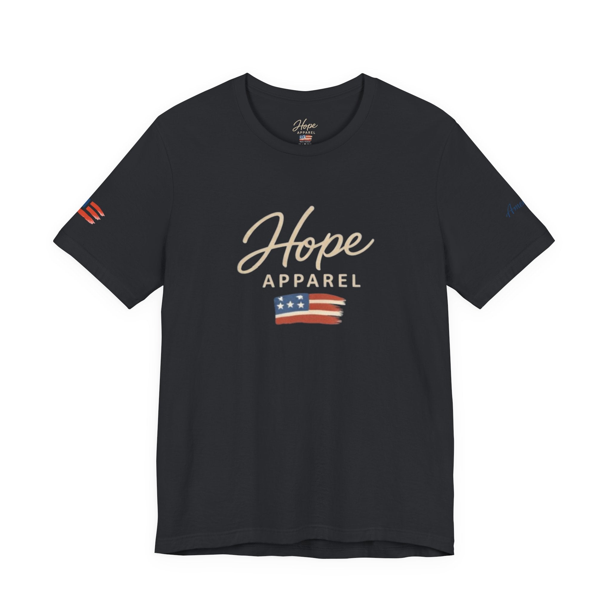 Hope Patriotic Flag Tee | Dark Colors, American Flag Design