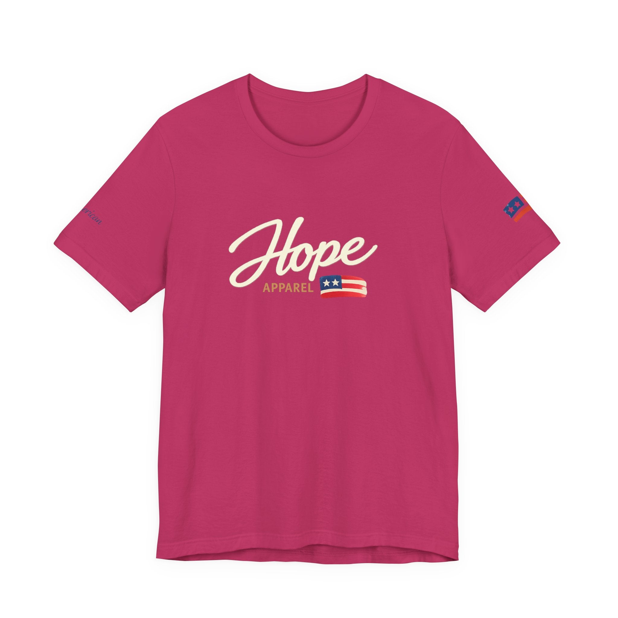 Hope Script Flag tee | American flag brushstroke design