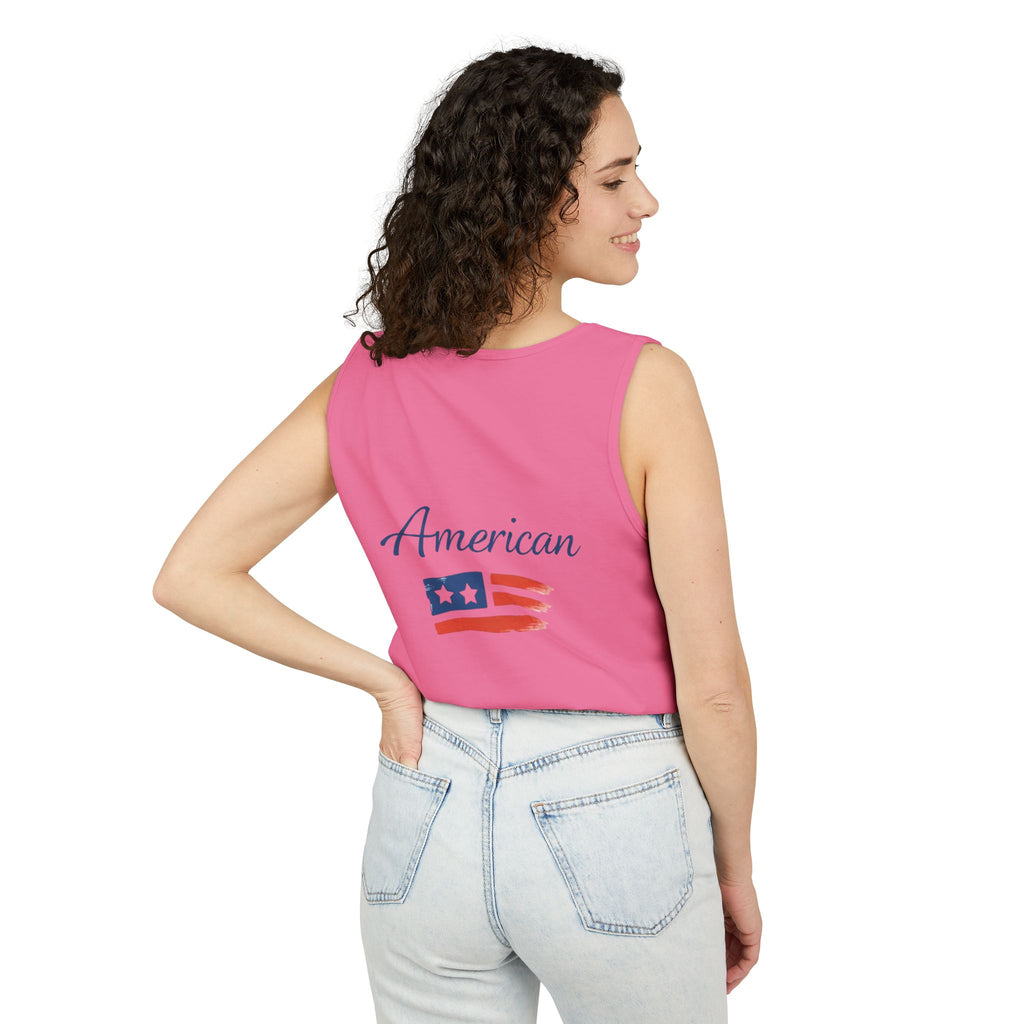 American Flag Brushstroke Tank Top | Hope Patriotic