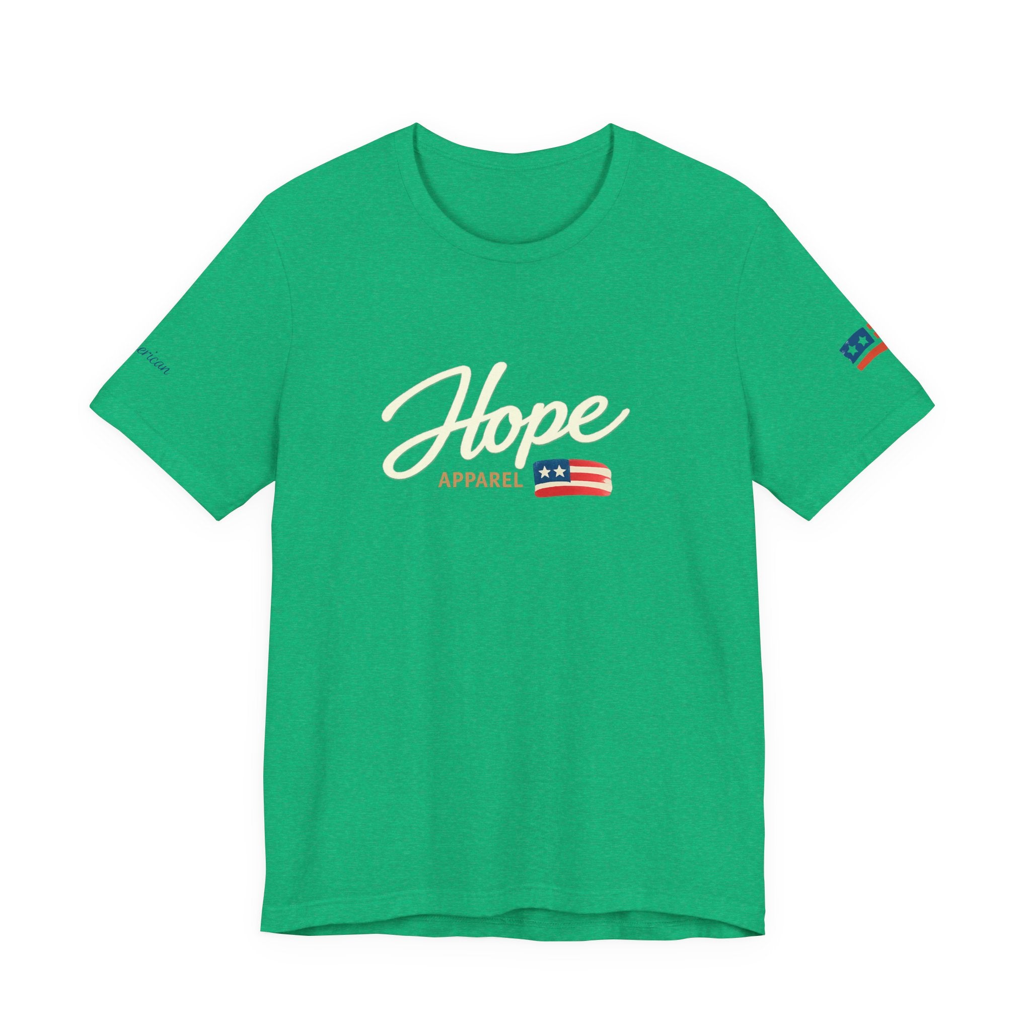 Hope Script Flag tee | American flag brushstroke design
