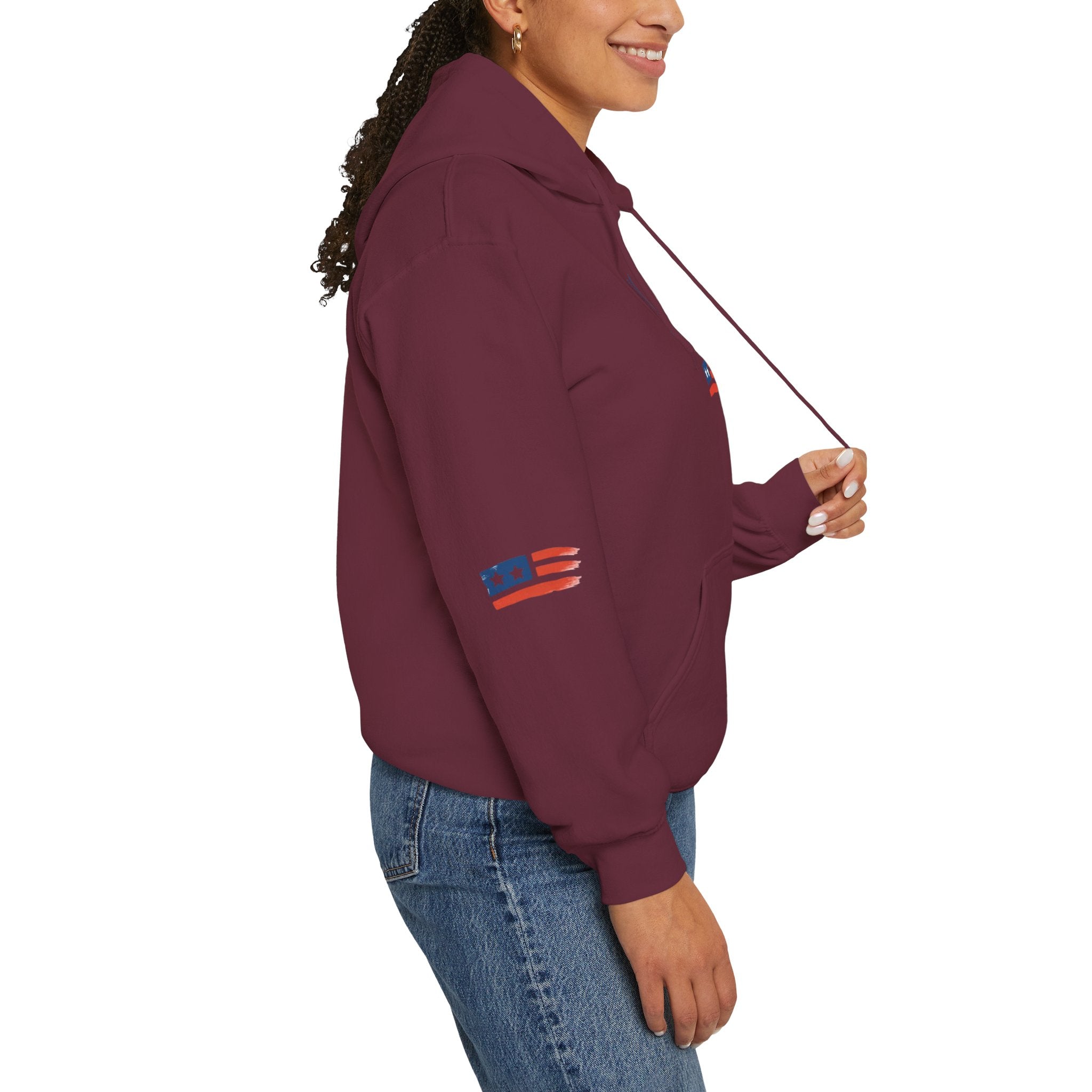 Hope Apparel Patriotic Hoodie — "For Every Kind of American" Flag Design