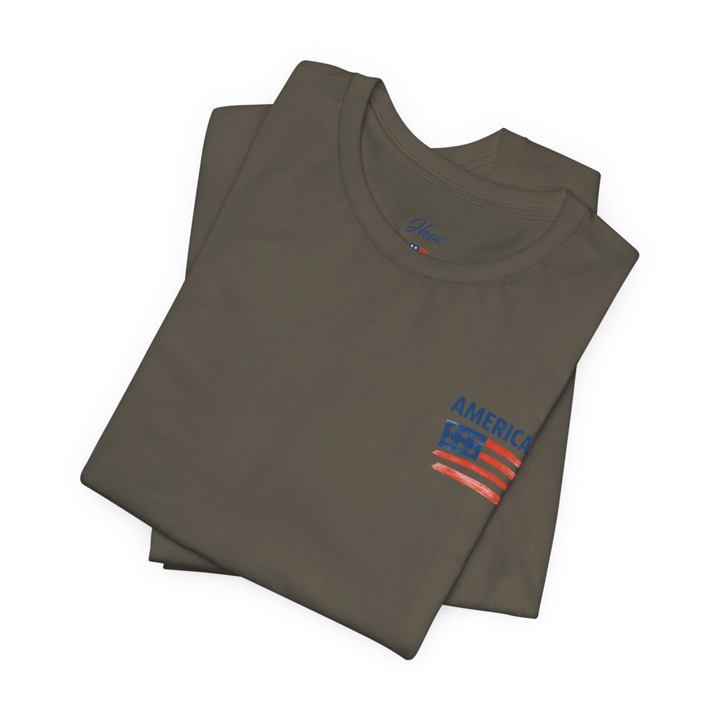 Hope Apparel American Patriotic Tee - Unisex Jersey Short Sleeve Tee