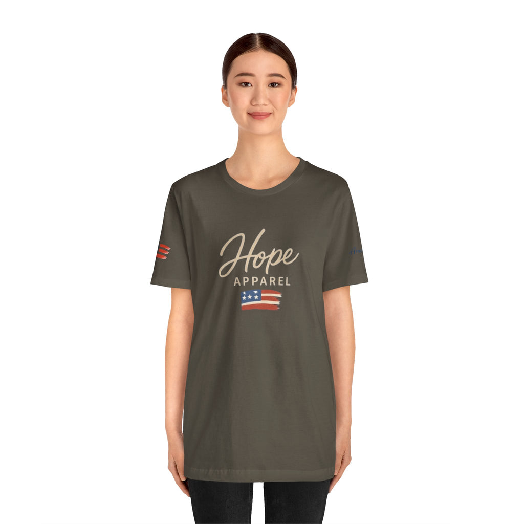 Hope Patriotic Flag Tee | Dark Colors, American Flag Design