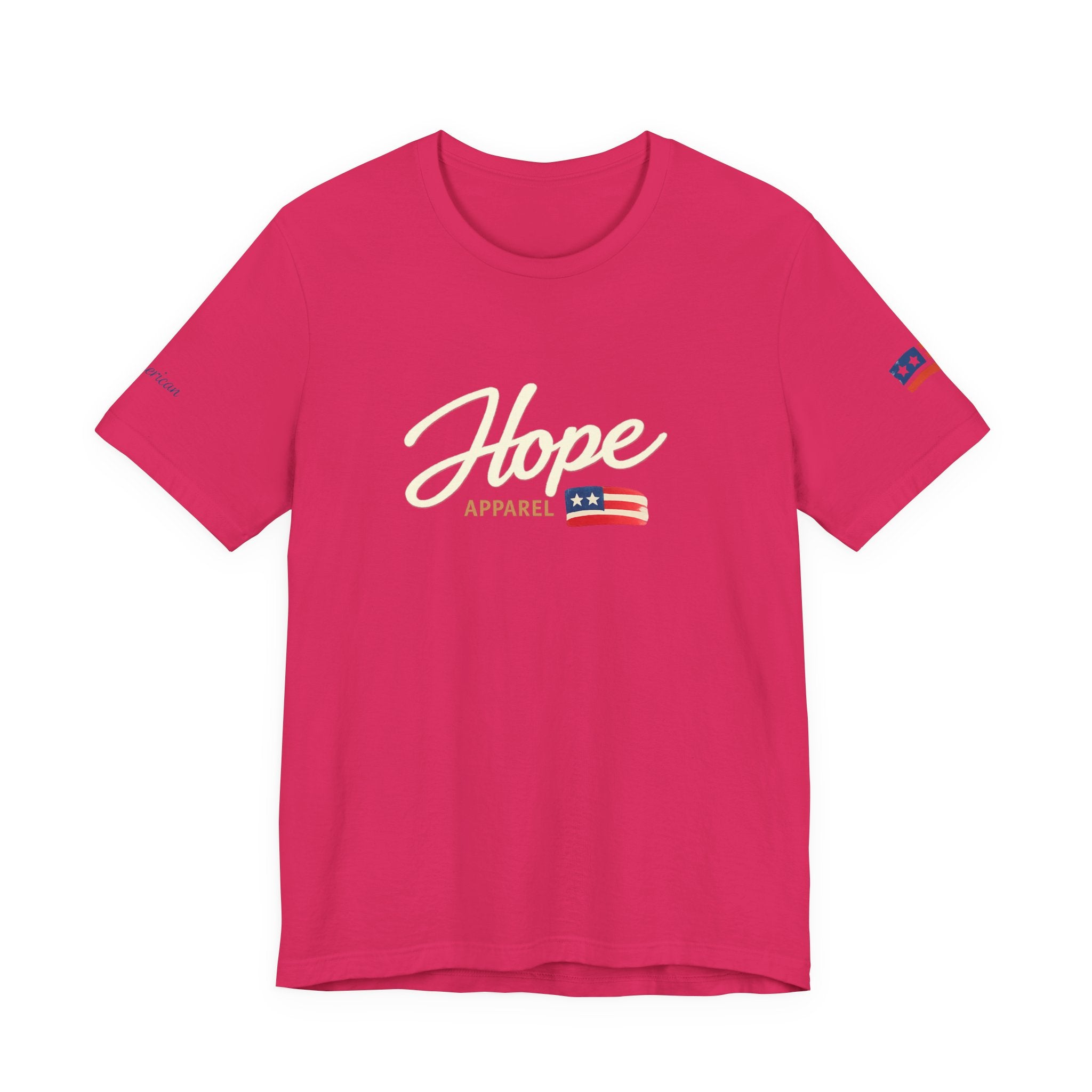 Hope Script Flag tee | American flag brushstroke design