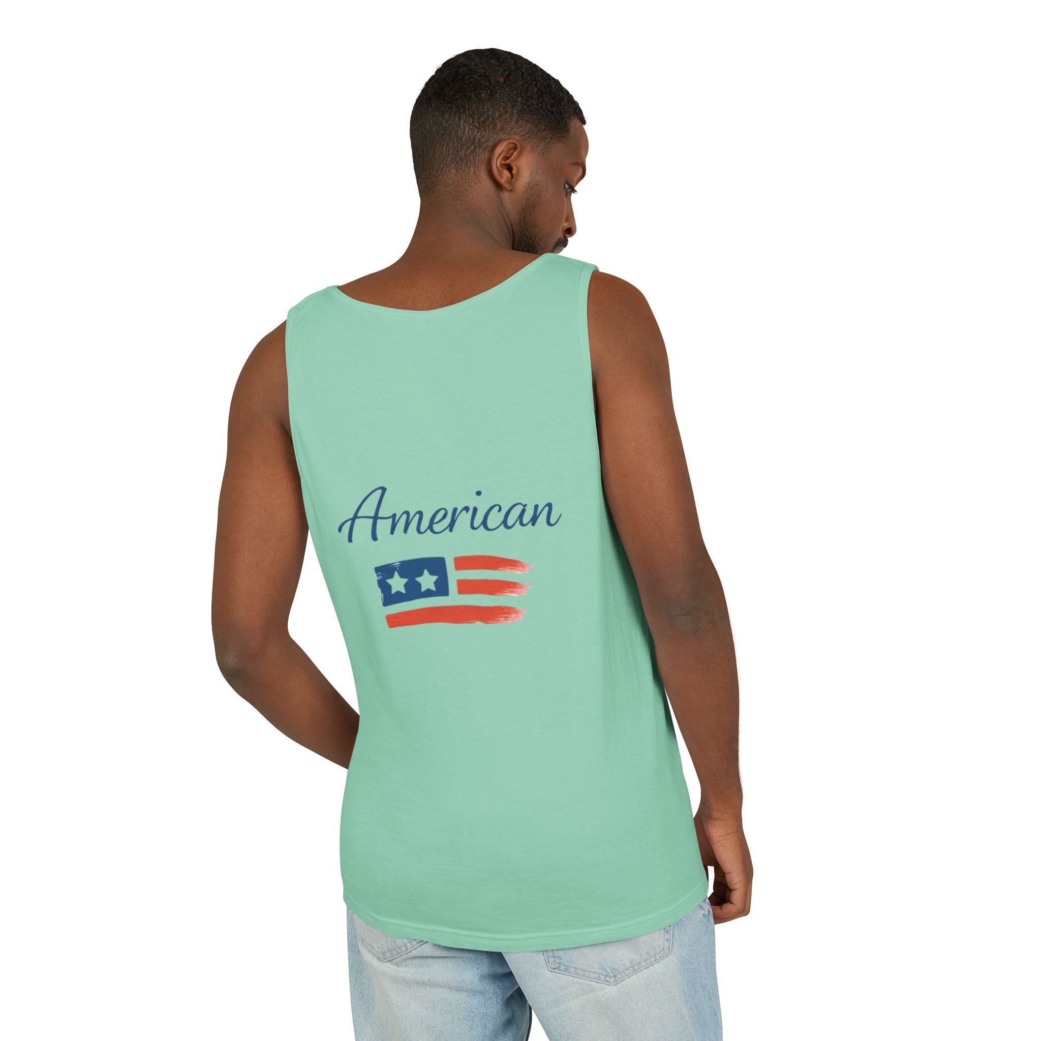 American Flag Brushstroke Tank Top | Hope Patriotic