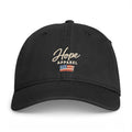 Hope Apparel Script Logo Cap | Embroidered Flag, Coastal Washed Style