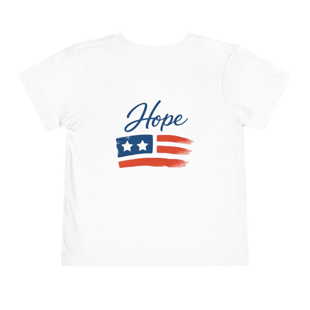 Hope Apparel Flag Graphic Toddler Tee | Patriotic Stars Stripes