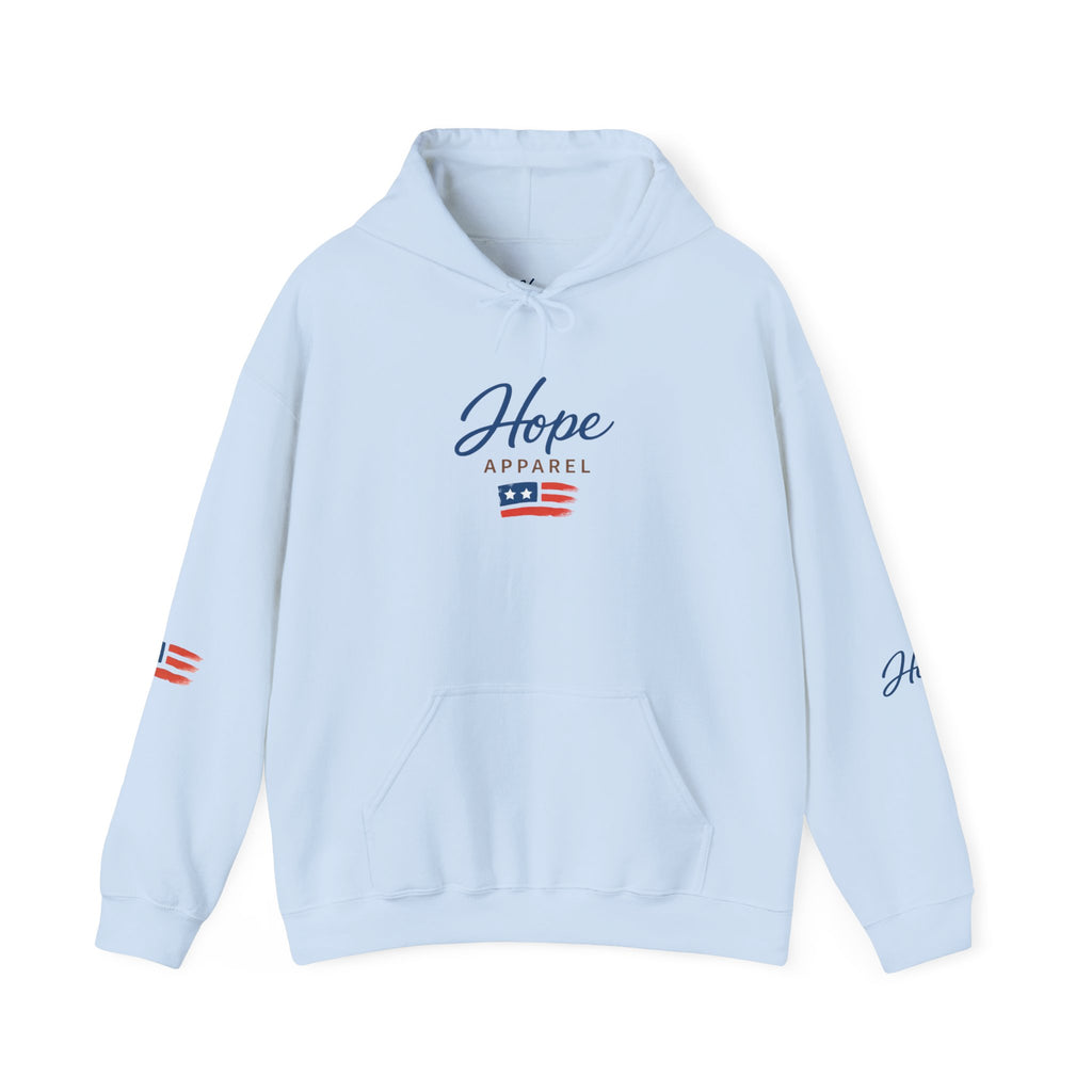 Hope Apparel Patriotic Hoodie — "For Every Kind of American" Flag Design