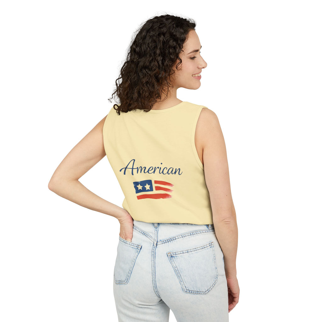 American Flag Brushstroke Tank Top | Hope Patriotic