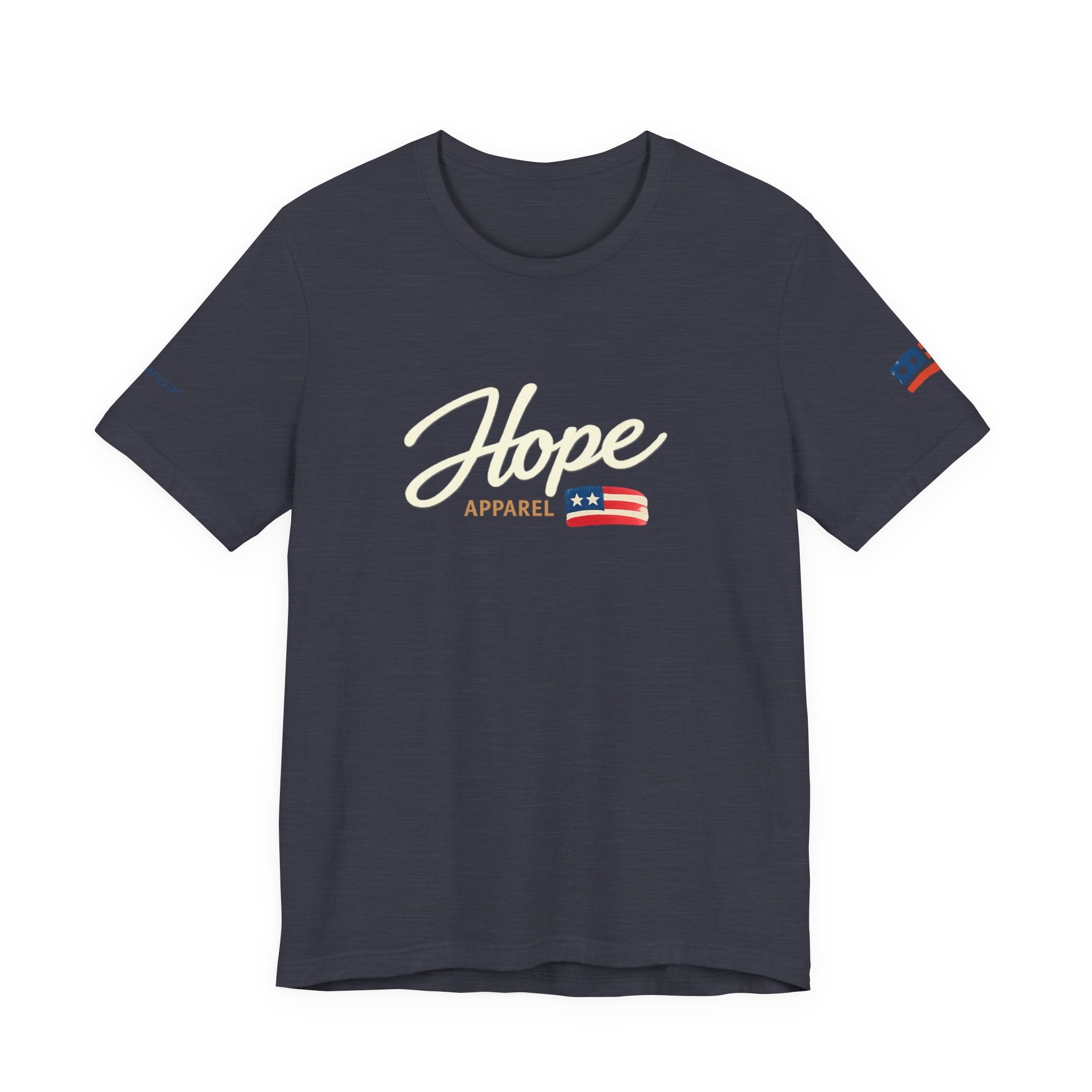 Hope Script Flag tee | American flag brushstroke design