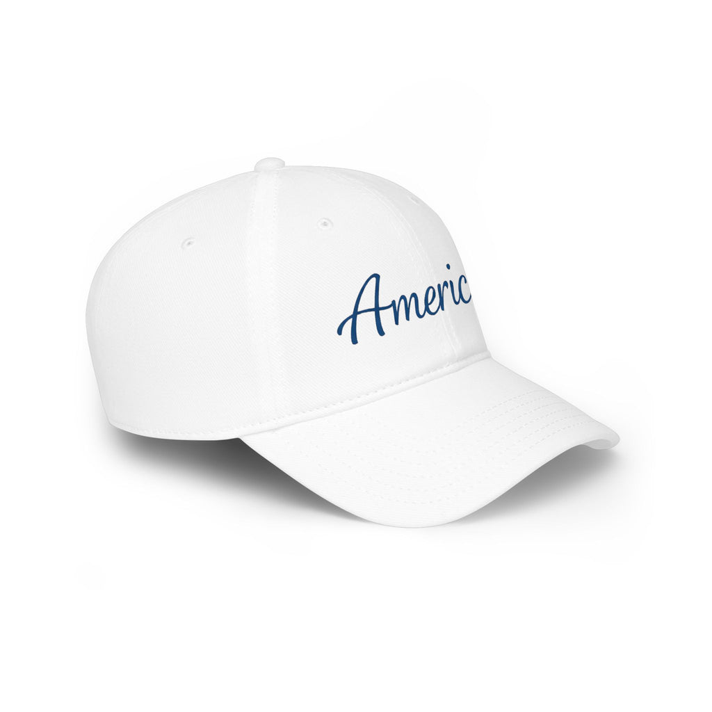 American Logo Baseball Cap | Patriotic Hand-Lettered Hat