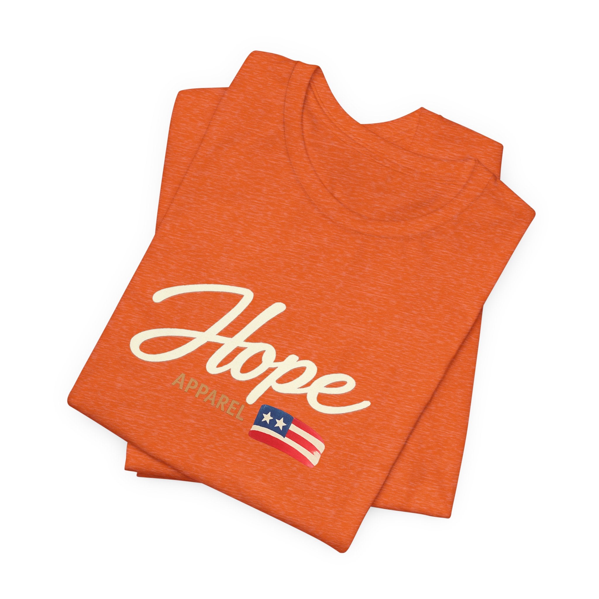 Hope Script Flag tee | American flag brushstroke design