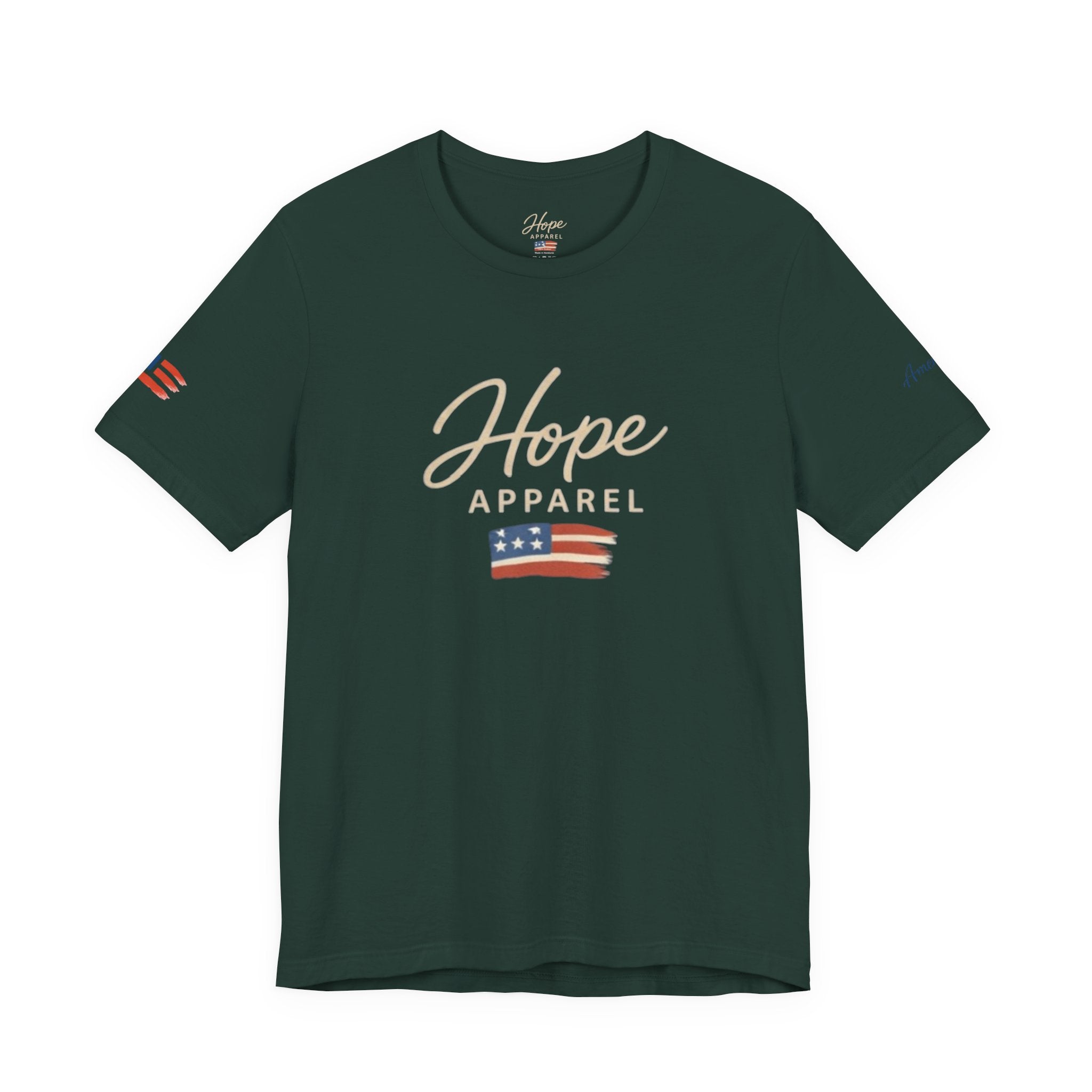 Hope Patriotic Flag Tee | Dark Colors, American Flag Design