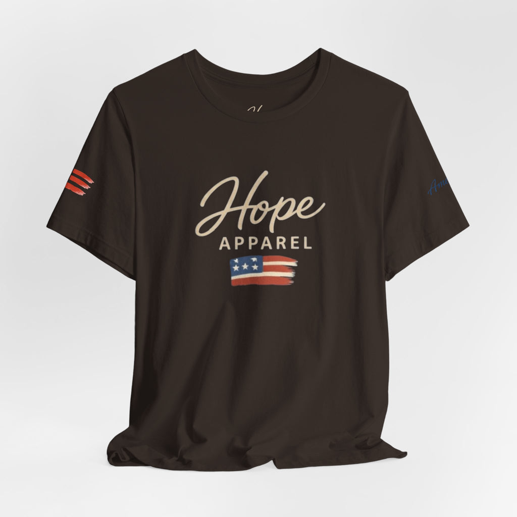 Hope Patriotic Flag Tee | Dark Colors, American Flag Design