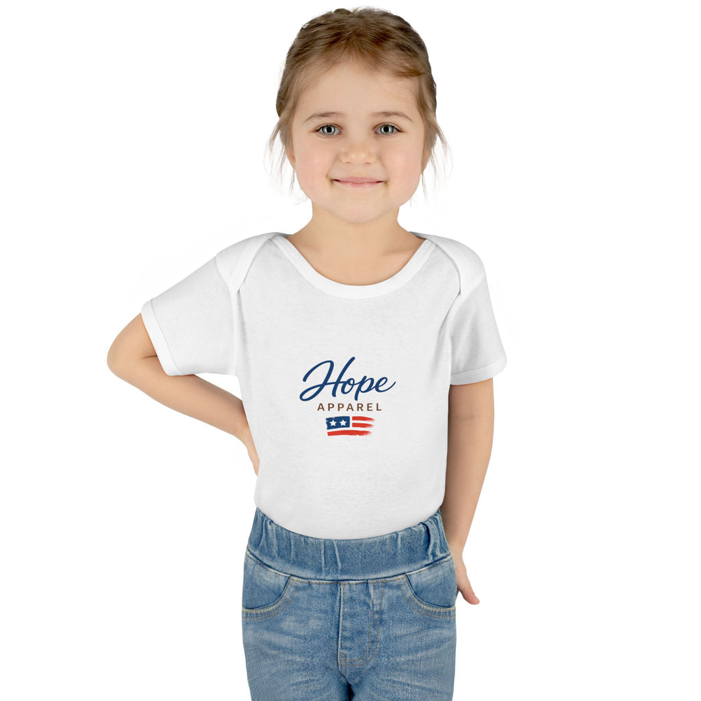 Hope Apparel Baby Bodysuit | Patriotic Flag Logo, Infant Onesie