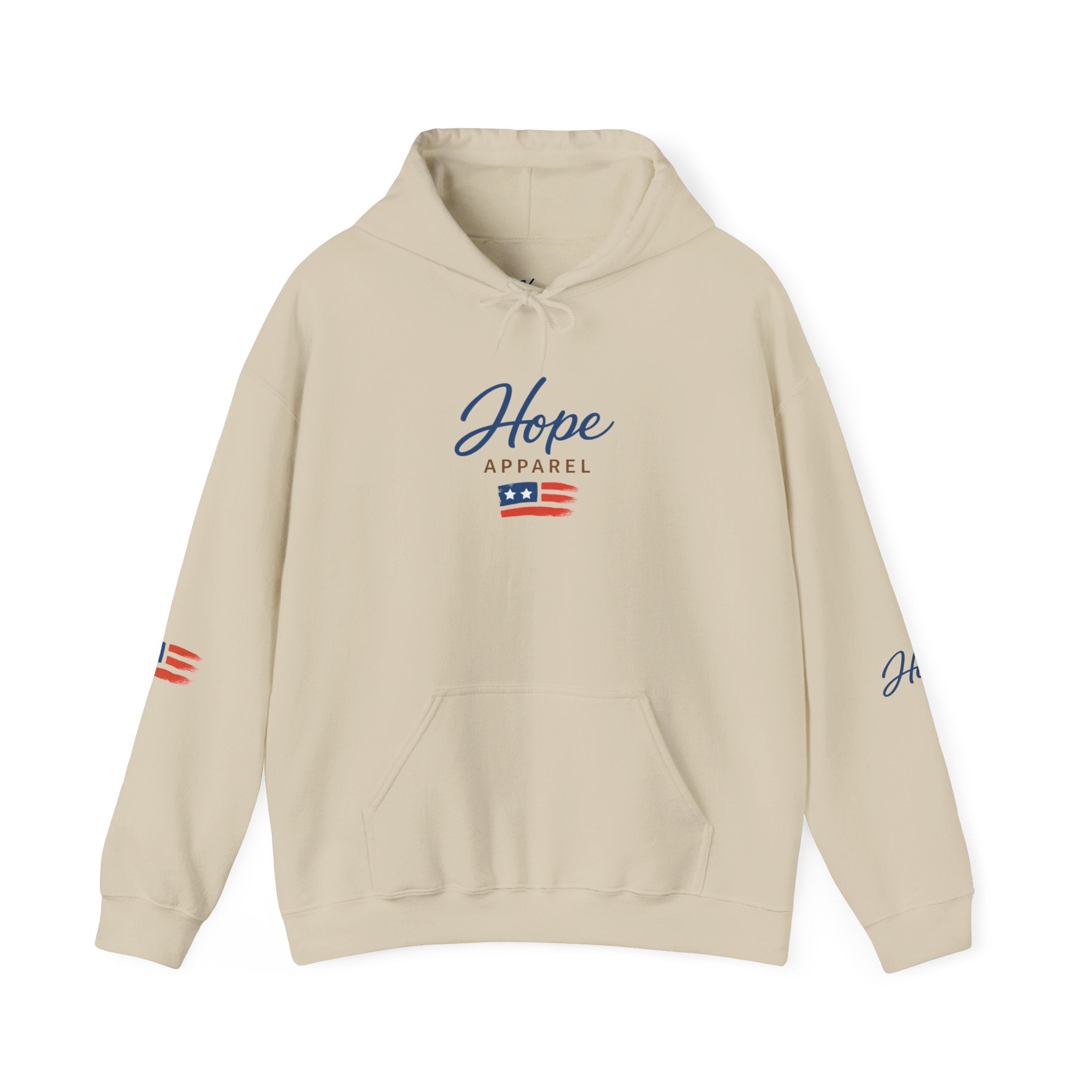 Hope Apparel Patriotic Hoodie — "For Every Kind of American" Flag Design