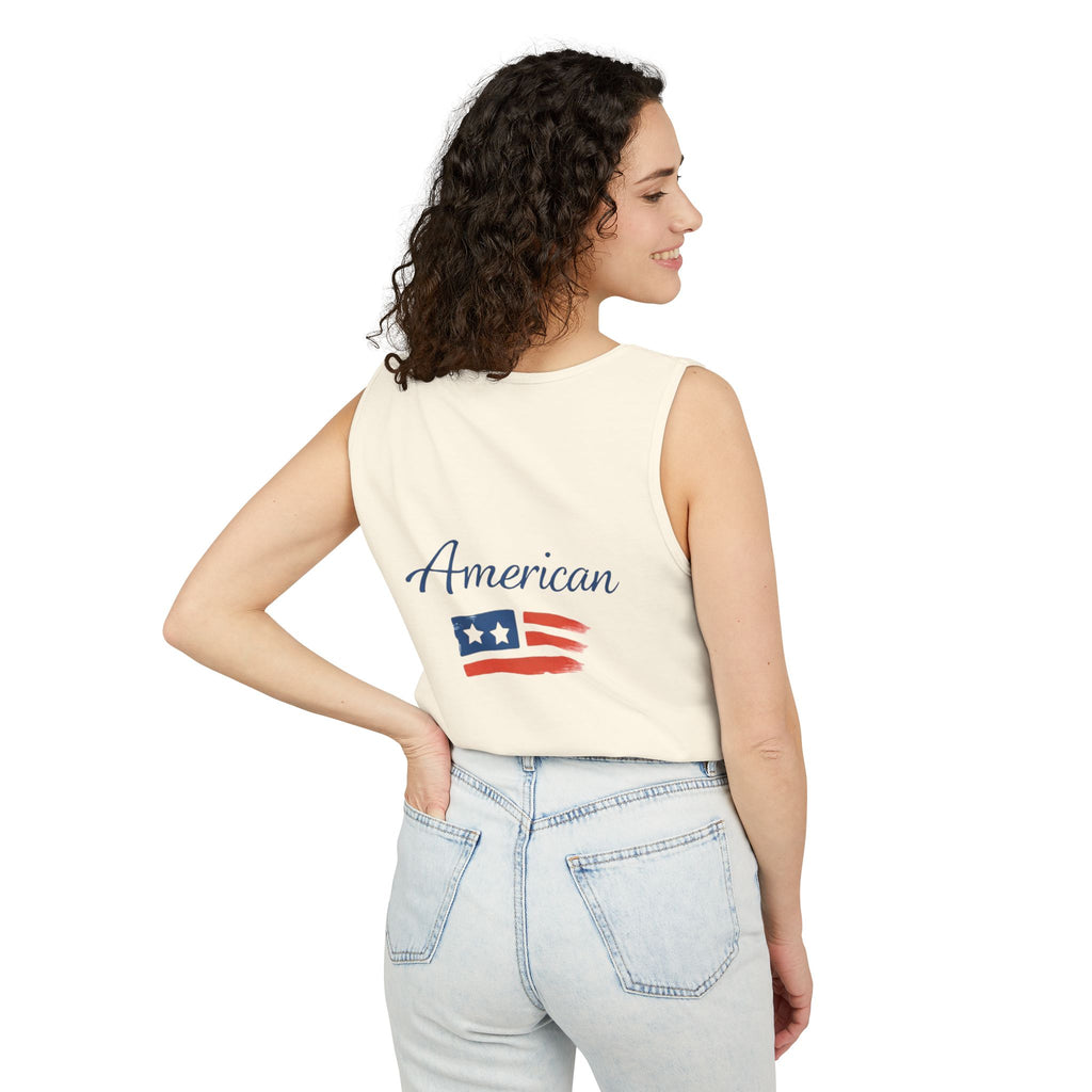 American Flag Brushstroke Tank Top | Hope Patriotic