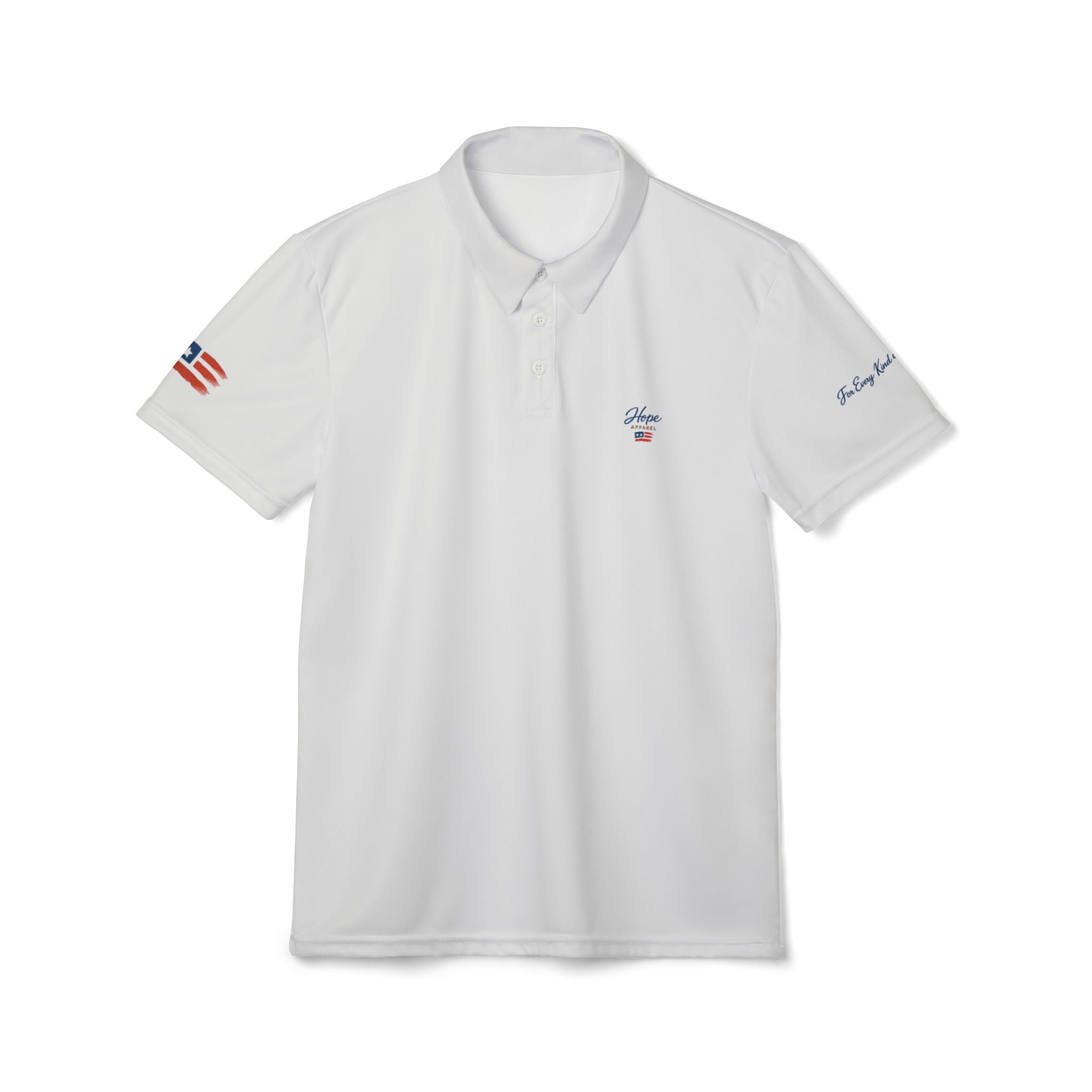 Navy Flag Crest Polo Shirt | Embroidered chest logo, Sleeve script