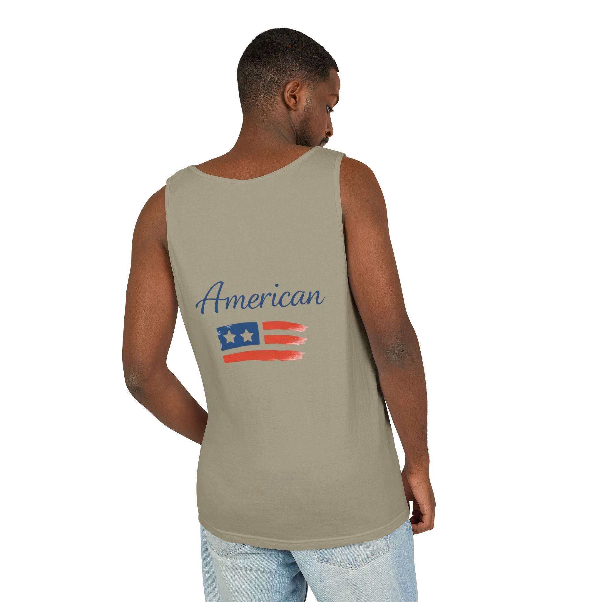 American Flag Brushstroke Tank Top | Hope Patriotic