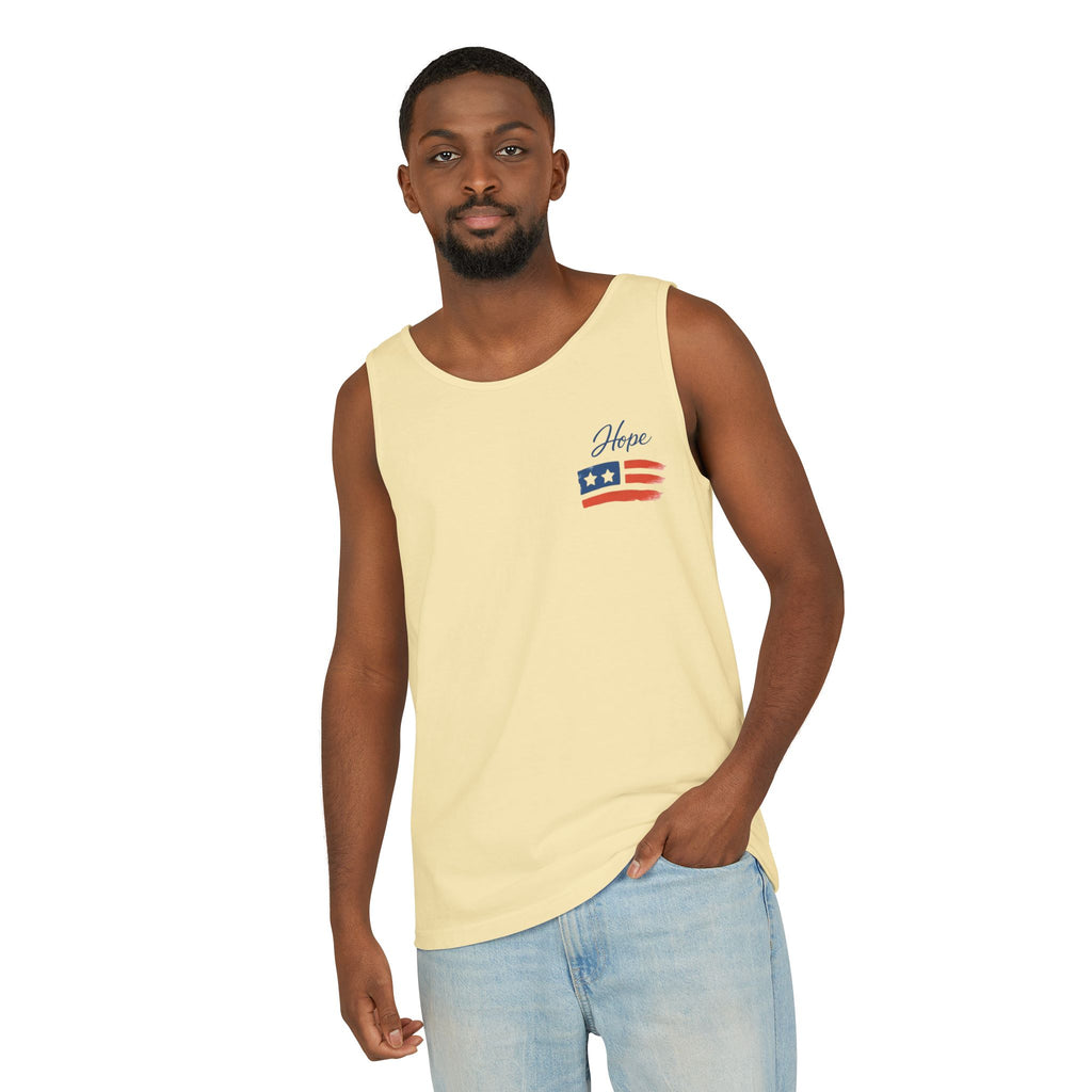 American Flag Brushstroke Tank Top | Hope Patriotic