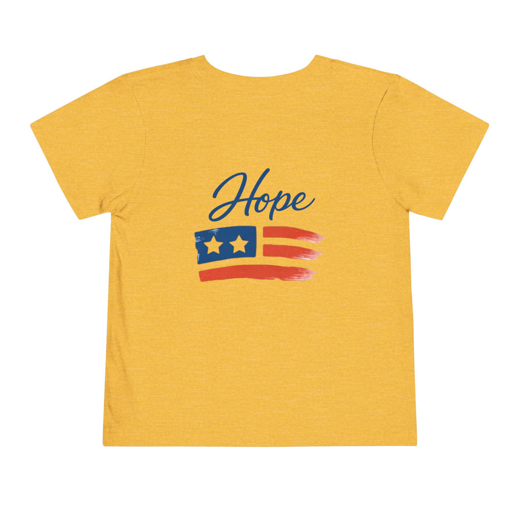 Hope Apparel Flag Graphic Toddler Tee | Patriotic Stars Stripes