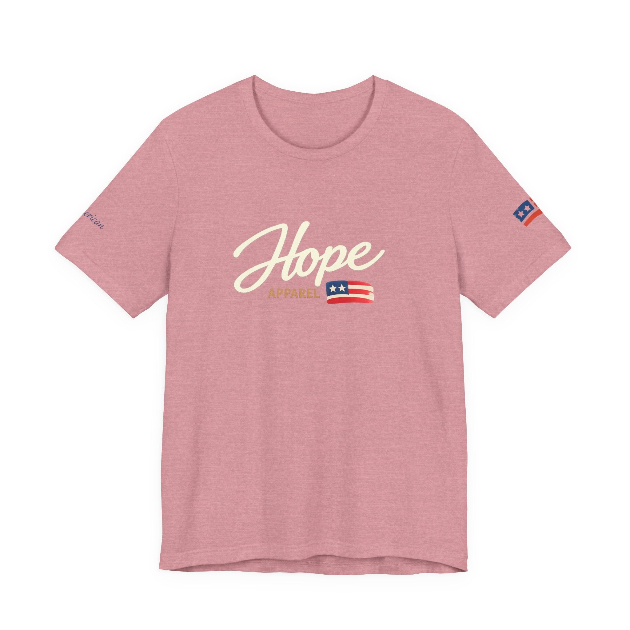 Hope Script Flag tee | American flag brushstroke design