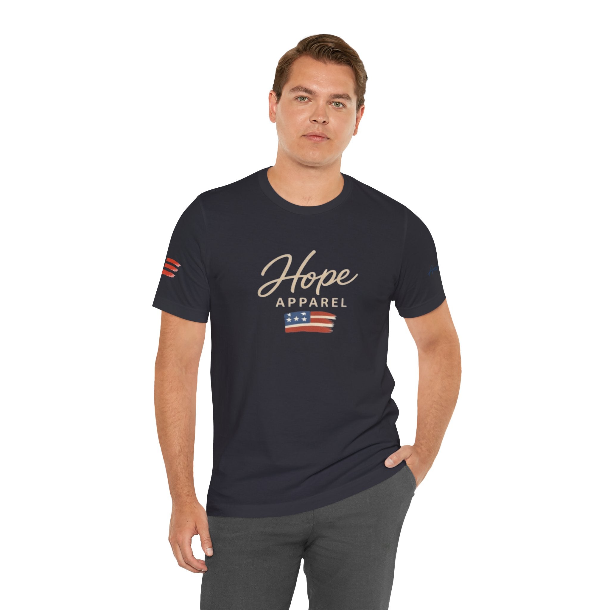 Hope Patriotic Flag Tee | Dark Colors, American Flag Design