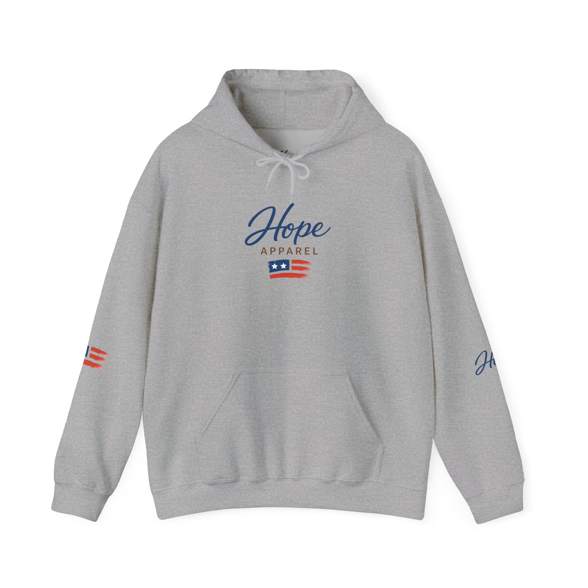 Hope Apparel Patriotic Hoodie — "For Every Kind of American" Flag Design