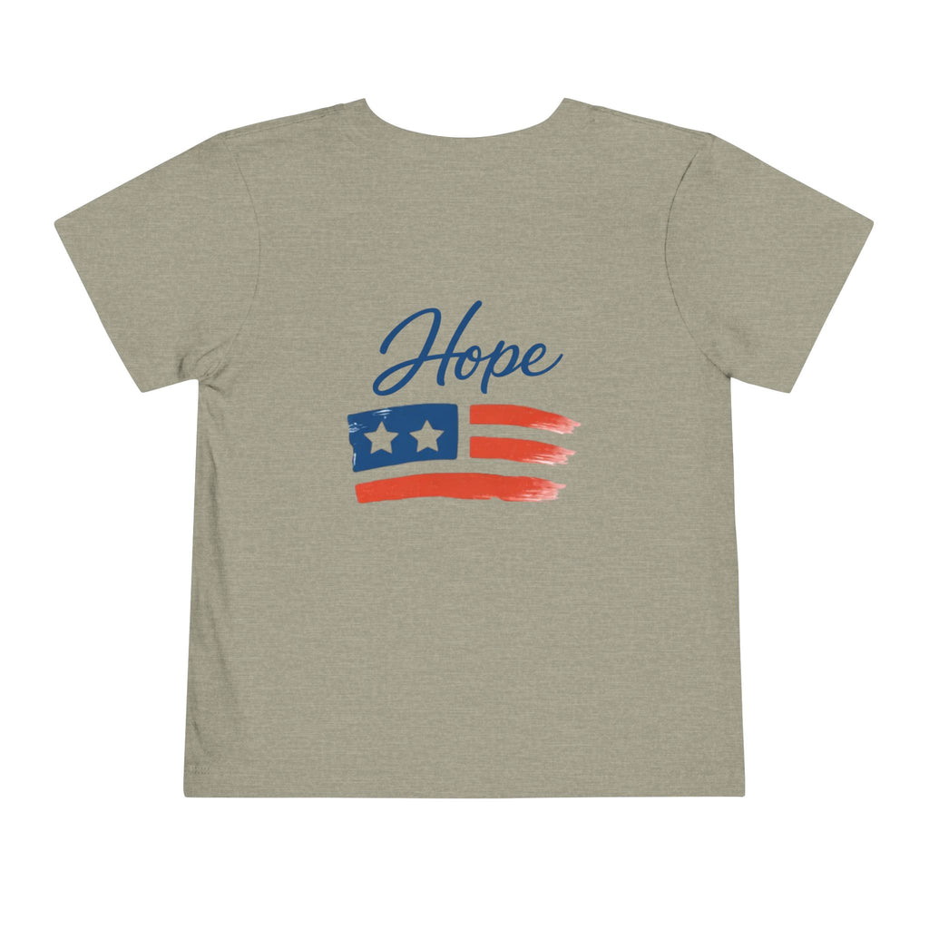 Hope Apparel Flag Graphic Toddler Tee | Patriotic Stars Stripes