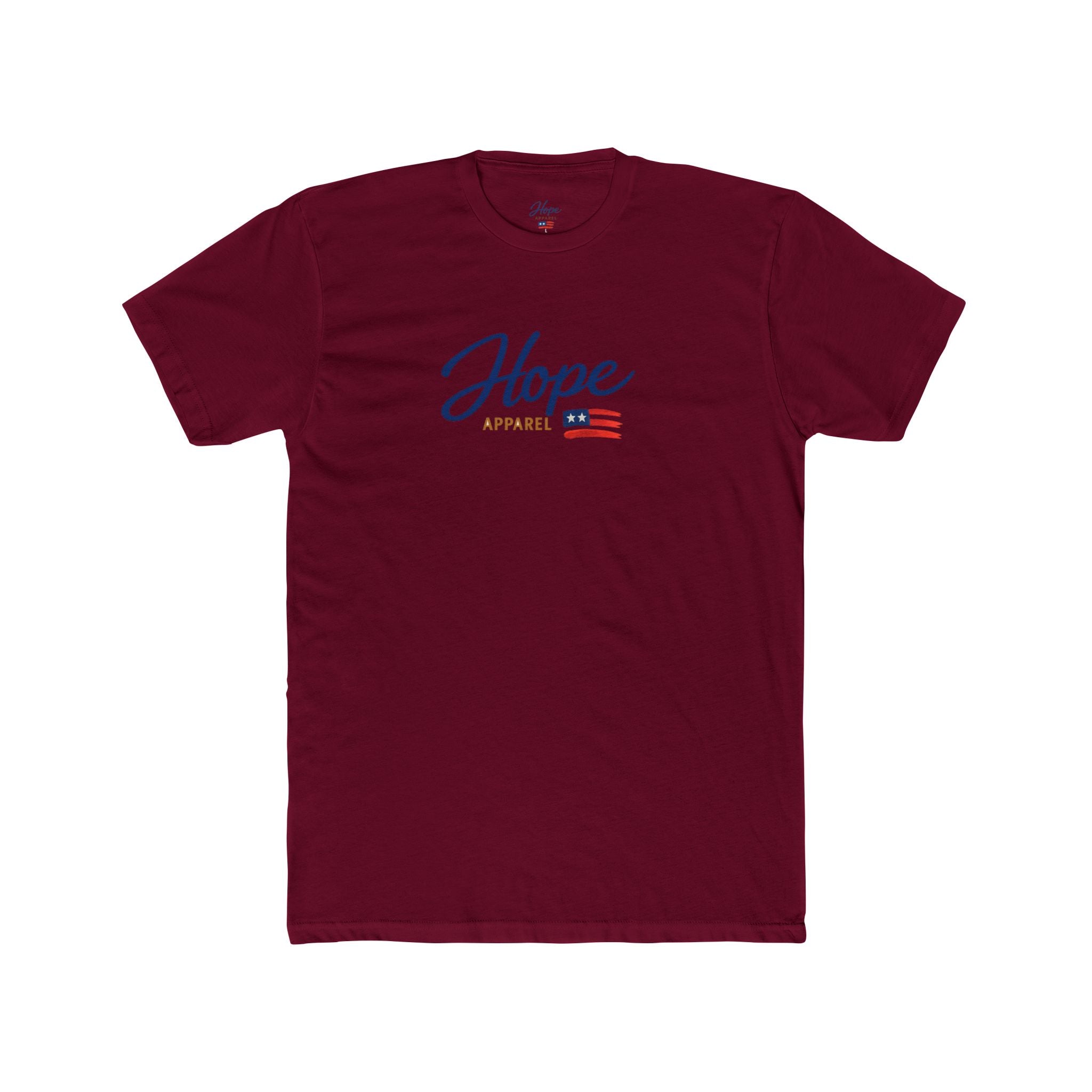 Hope Script with Flag graphic T-Shirt | Patriotic Americana Tee