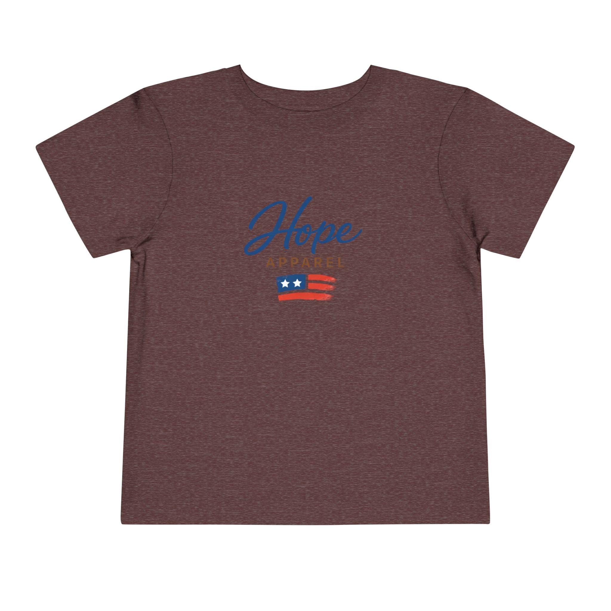 Hope Apparel Flag Graphic Toddler Tee | Patriotic Stars Stripes